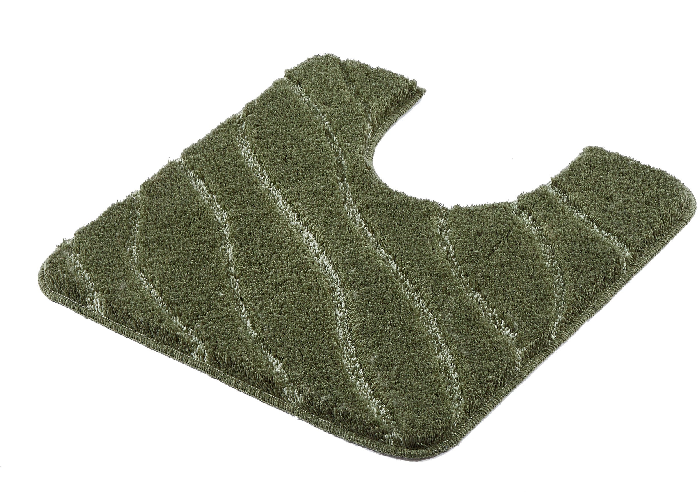 Kleine Wolke Badematte "Tram, Badvorleger, Badezimmer Teppich" Höhe 20 mm rutschhemmend beschichtet fußbodenheizungsgeeignet Badteppich, modernes Wellen Design, Hoch-Tief Effekt