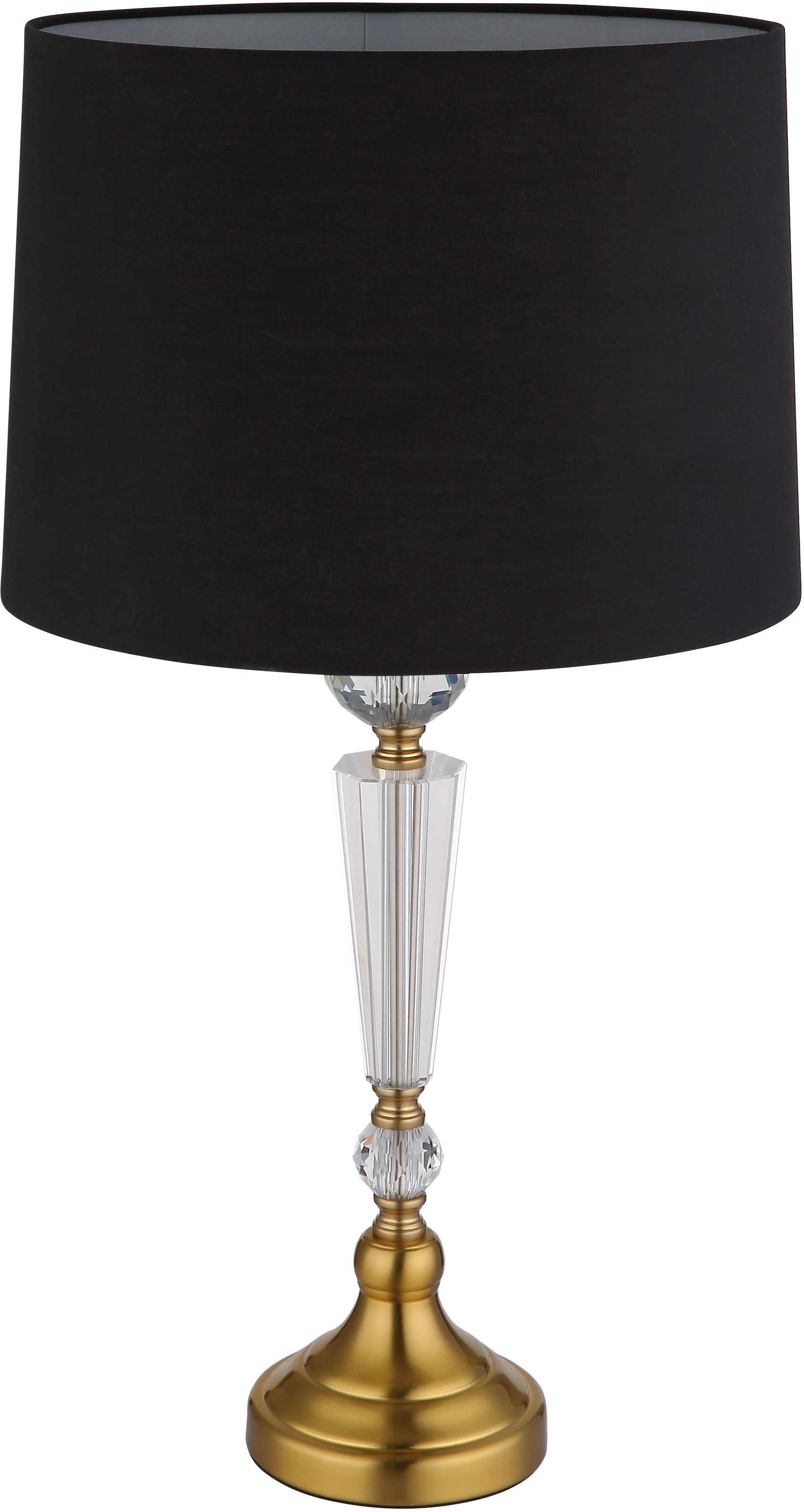GLOBO LIGHTING Tischleuchte »ARRO«, Leuchtmittel E27 | ohne Leuchtmittel, Tischlampe/Schlafzimmer/Wohnzimmer/Textil schwarz