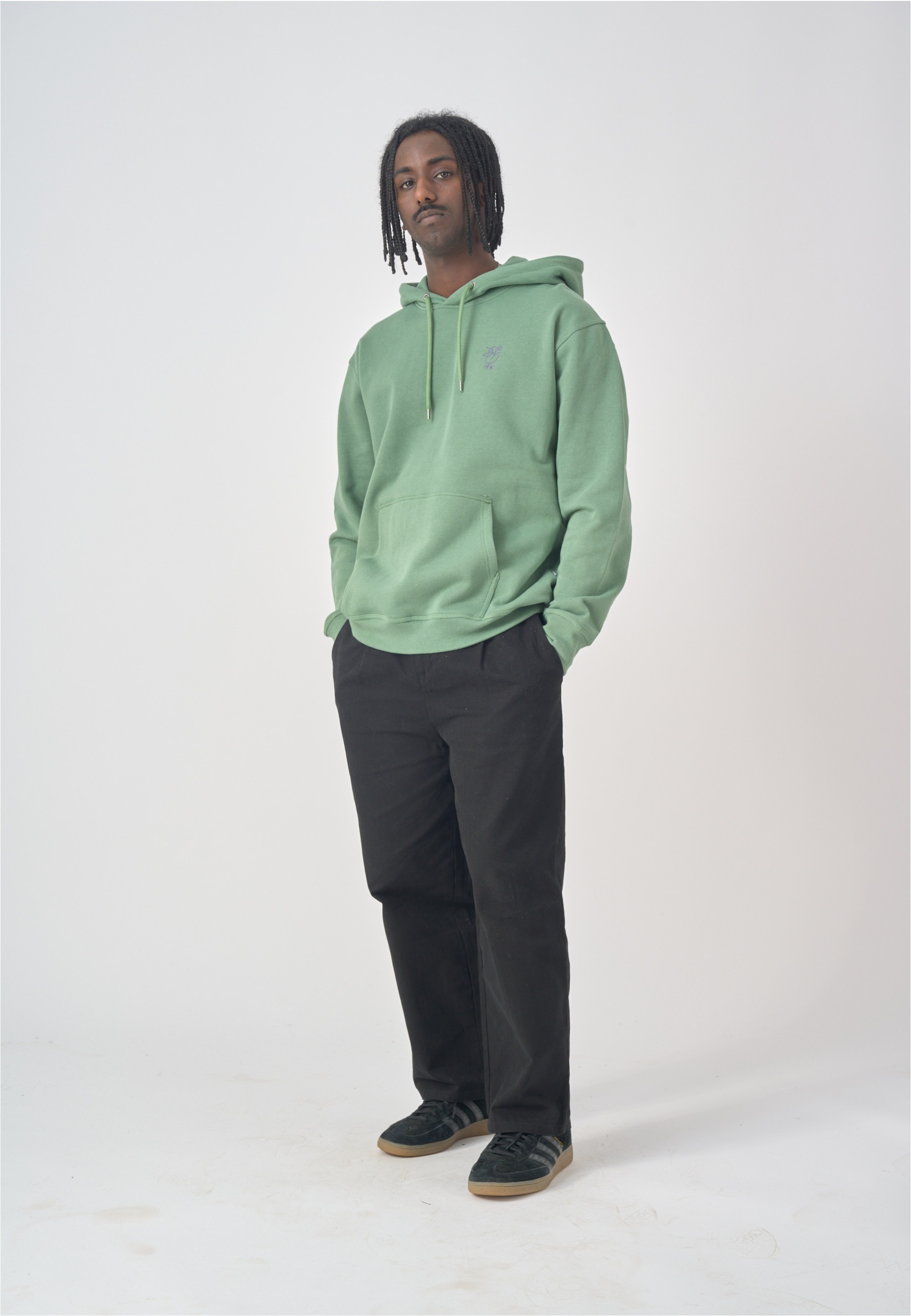 Cleptomanicx Kapuzensweatshirt "Sketch Gull" mit toller Stickerei auf der B günstig online kaufen