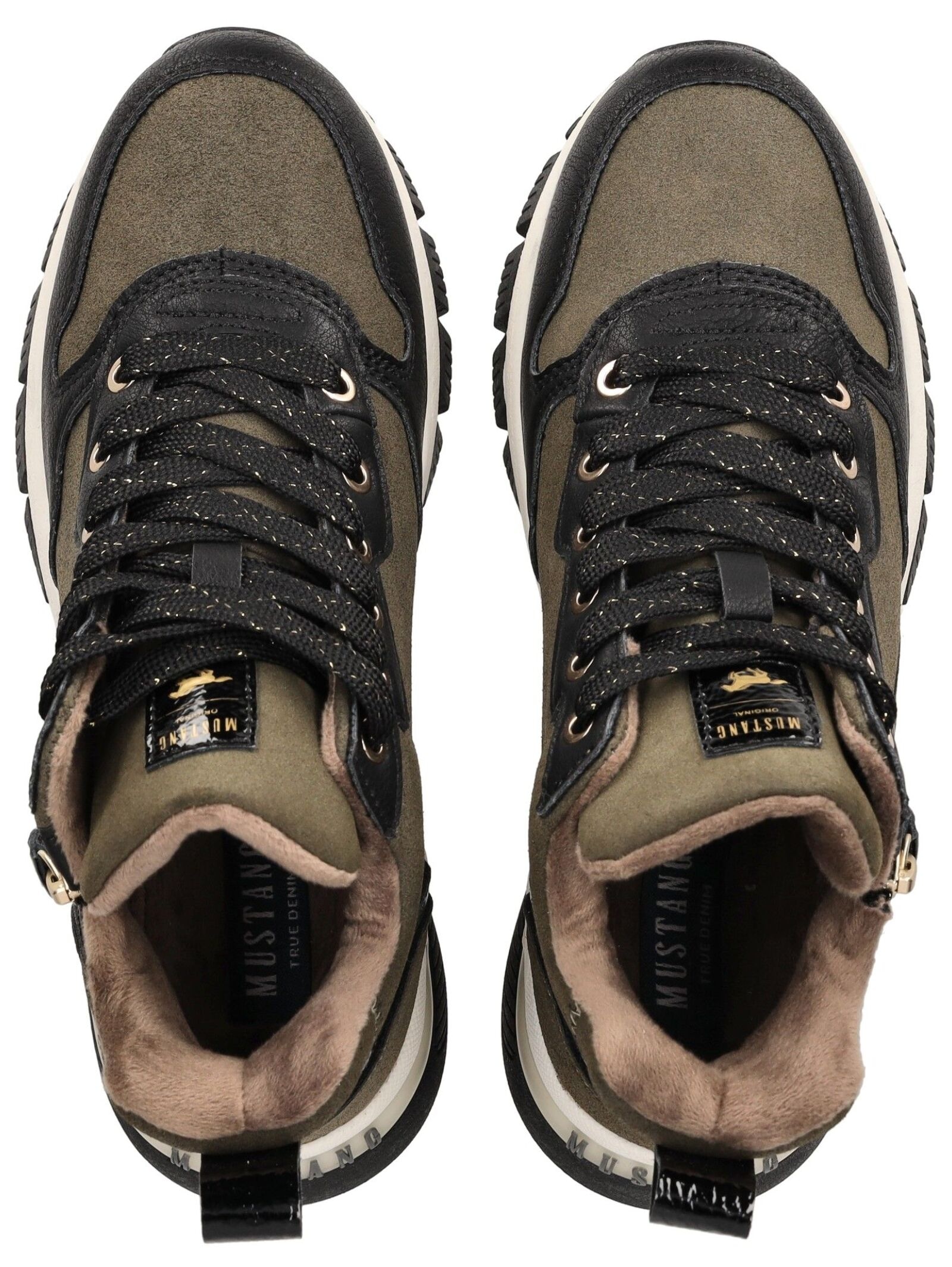 Mustang Shoes Schnürstiefelette »Mustang Shoes Stiefelette Lederimitat«