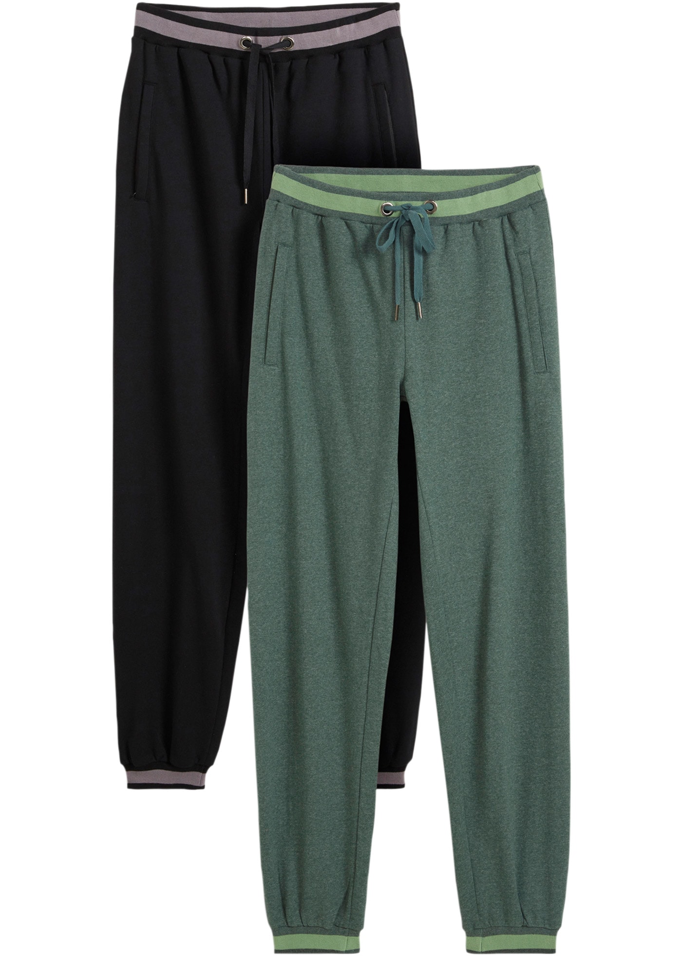 bonprix Sweathose "Sweathose aus Baumwoll-Mix, 2er Pack" Sweathose aus Baum günstig online kaufen