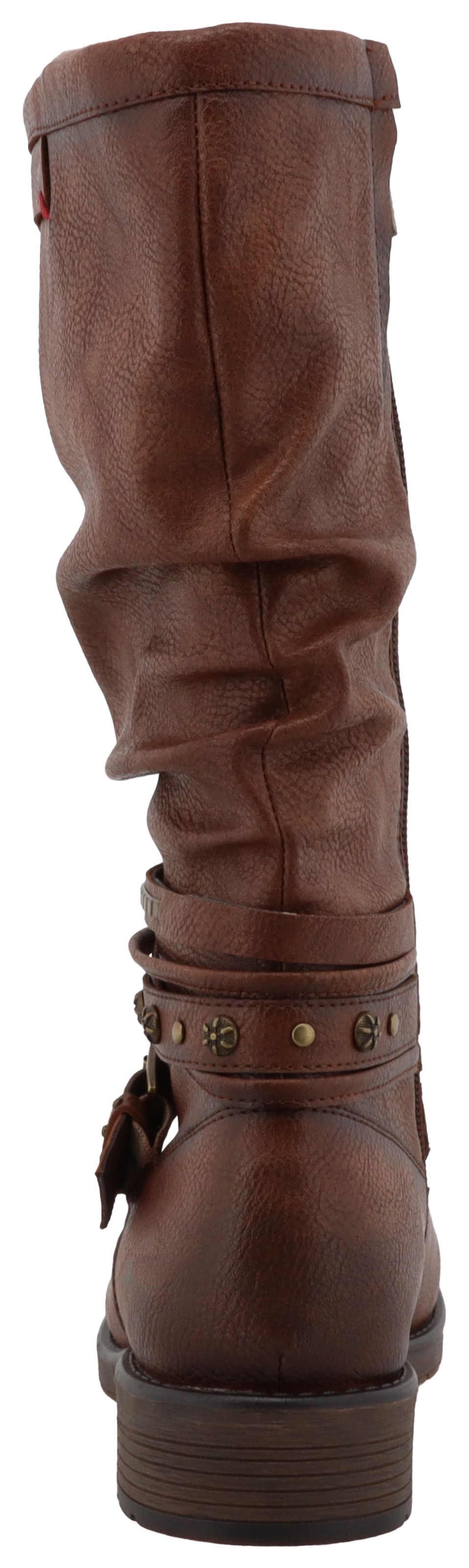 Mustang Shoes Winterstiefel "Elfi" Stiefel mit Zierriemchen und Blockabsatz günstig online kaufen