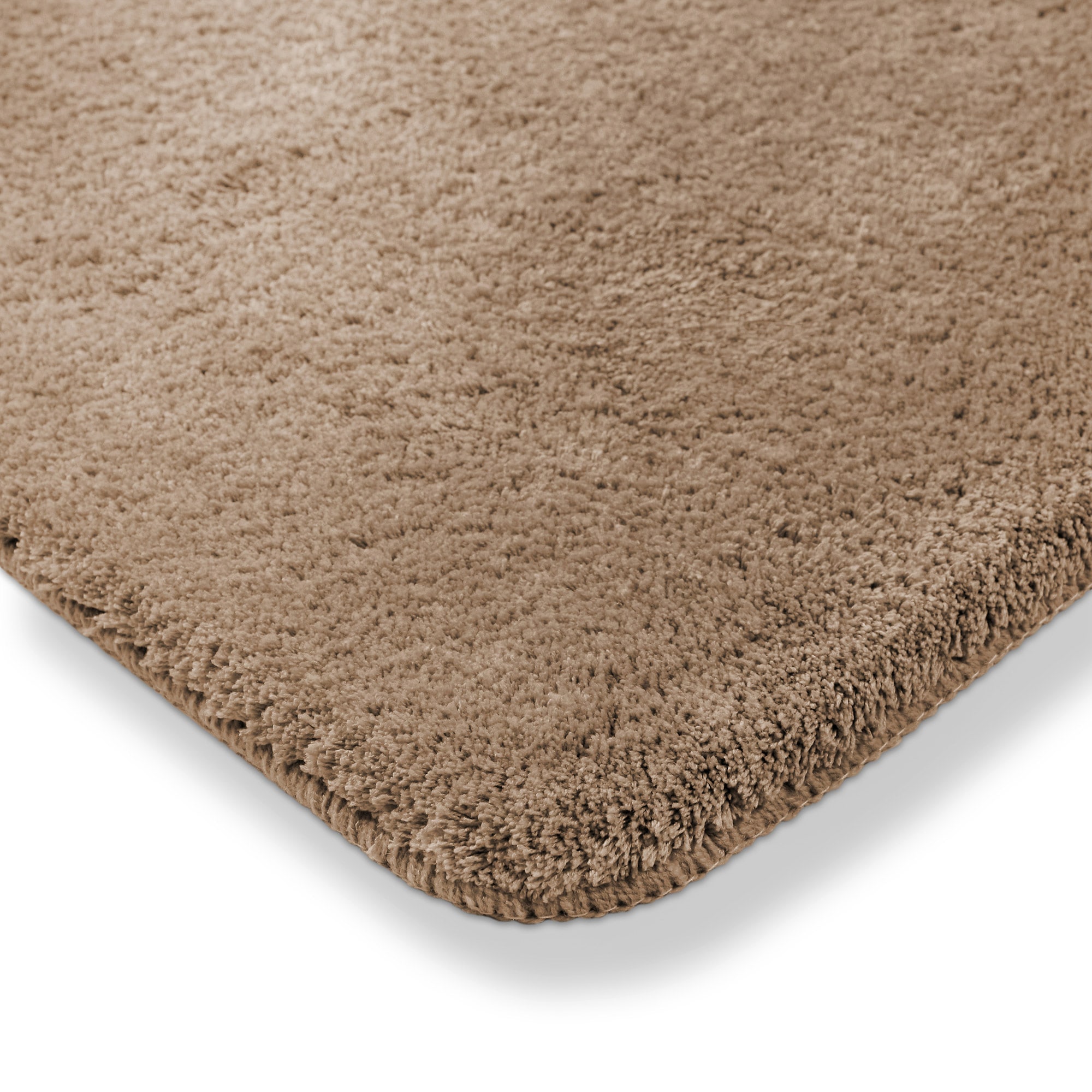 my home Badematte »Neele«, rutschhemmend beschichtet, schnell trocknend, Badteppich, getuftet, modern, Uni, antirutsch, flauschig, hochflor