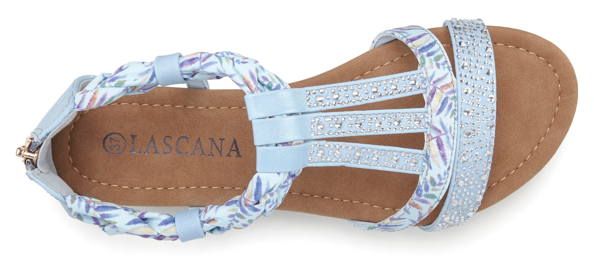 LASCANA Sandales Bleu Clair 36 2