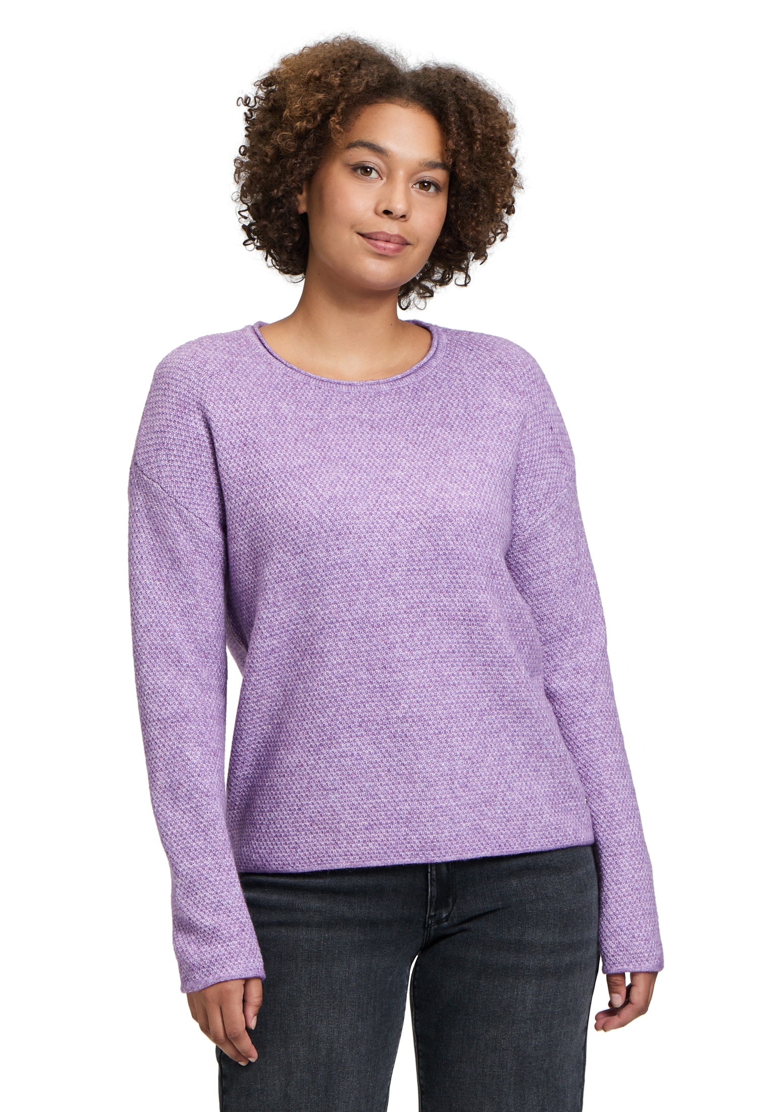 Betty&Co Strickpullover »Betty & Co Strickpullover mit Rundhalsausschnitt«, Struktur