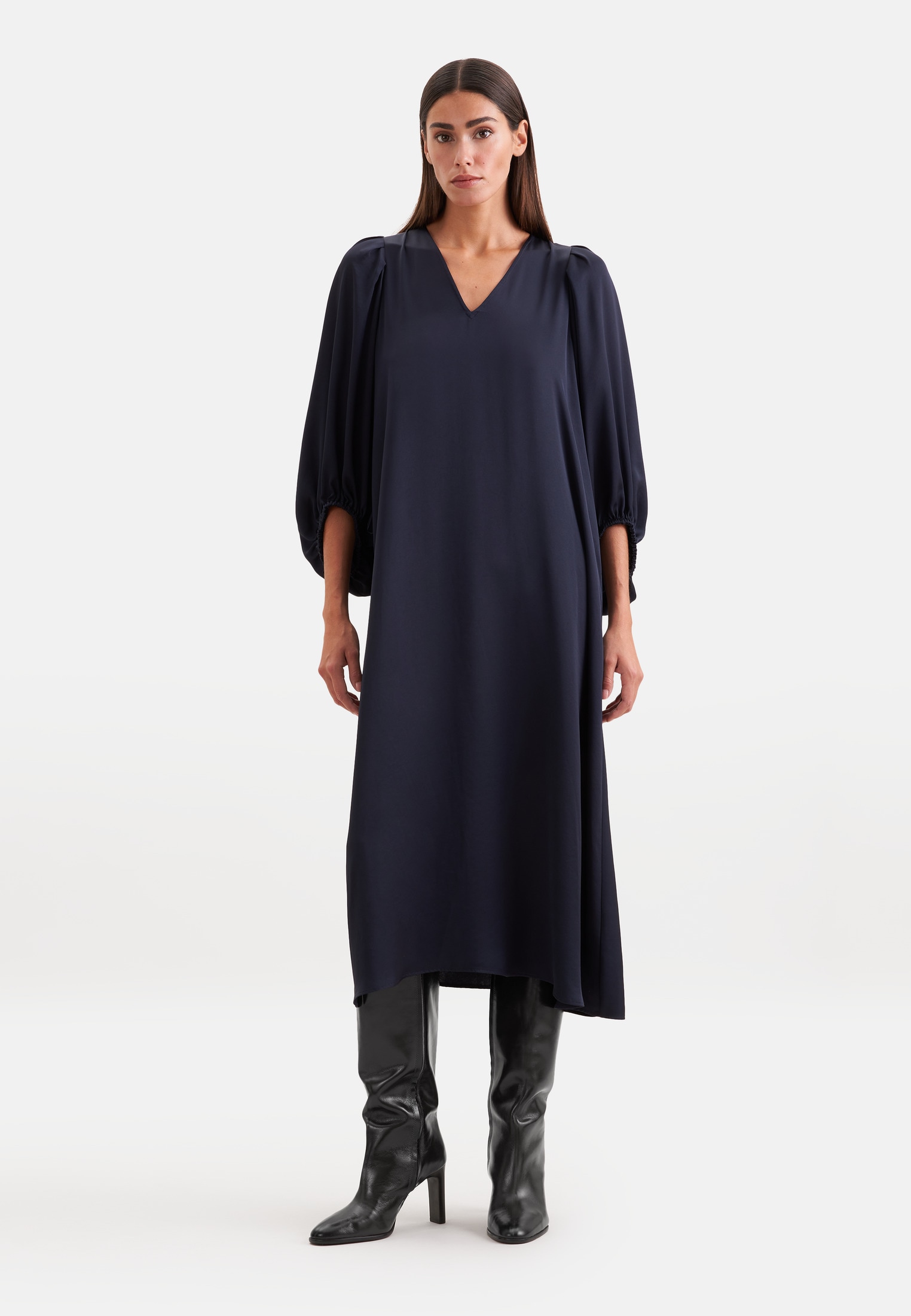 seidensticker Sommerkleid 3/4 V-Neck Uni