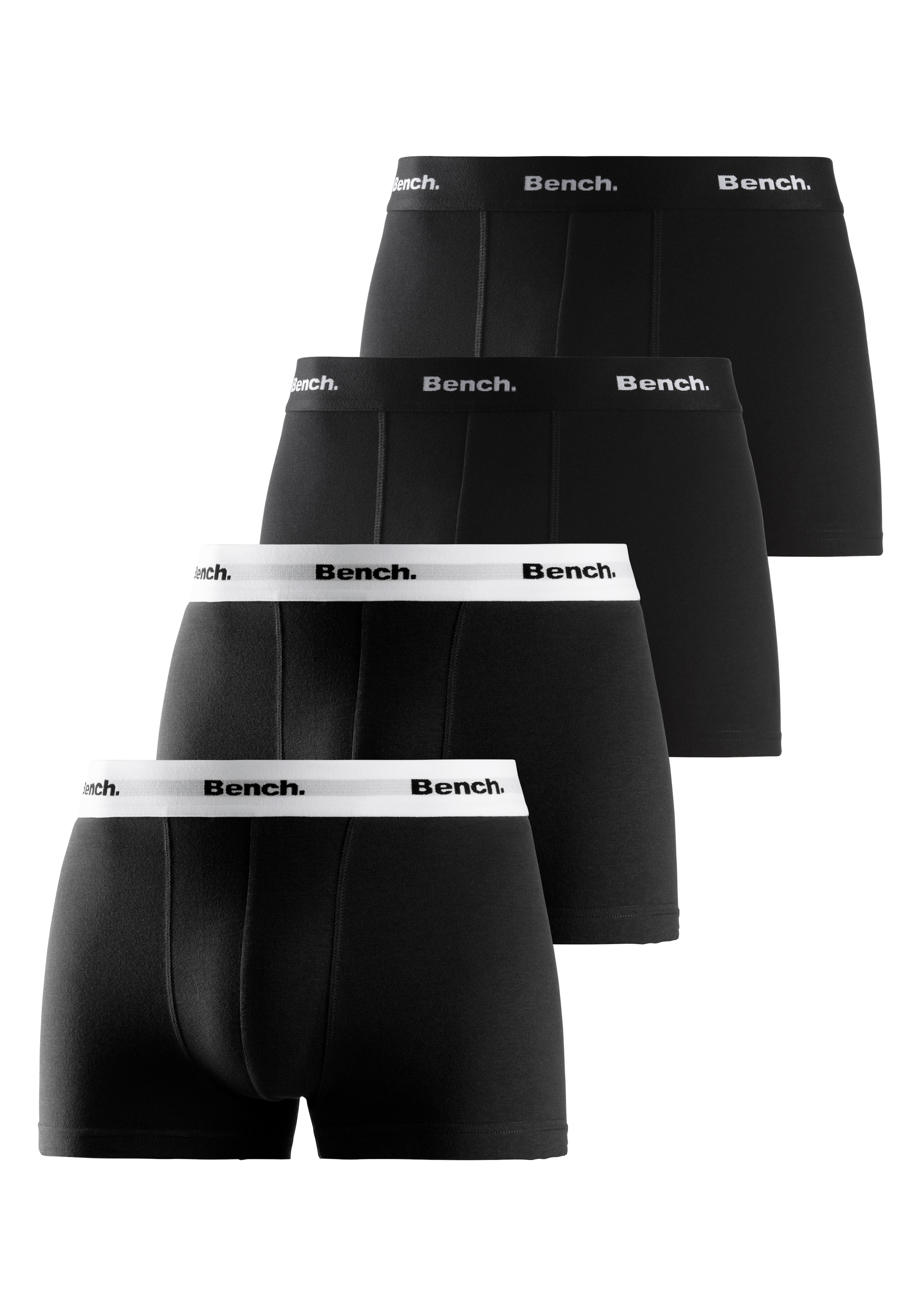 Bench. Boxer "Boxershorts für Herren" Packung, 4 Stk. Unterhosen mit kontrastfarbigem Bund