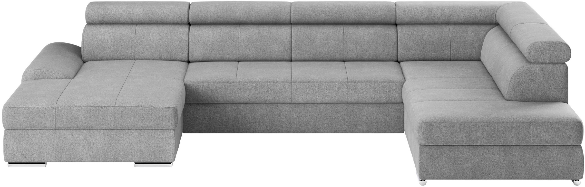 sit&more Wohnlandschaft »U-Form« mit verstellbaren Kopfteilen, wahlweise mit Bettfunktion