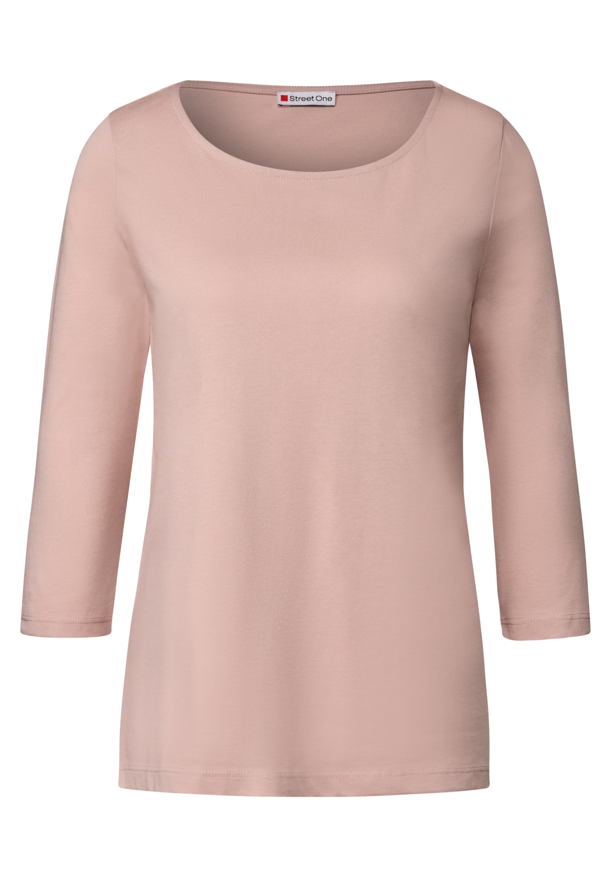 STREET ONE Langarmshirt, aus Baumwolle mit Stretchante