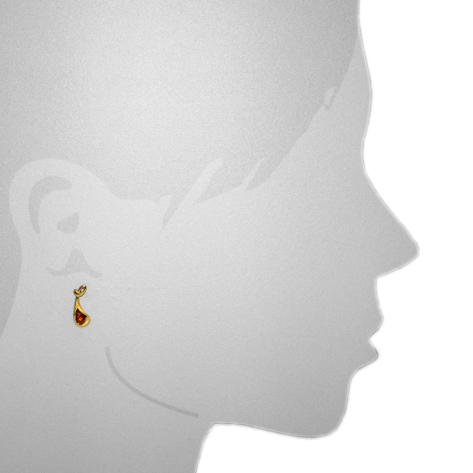 OSTSEE-SCHMUCK Paar Ohrstecker »- Jeanne - Gold 375/000 - Bernstein«