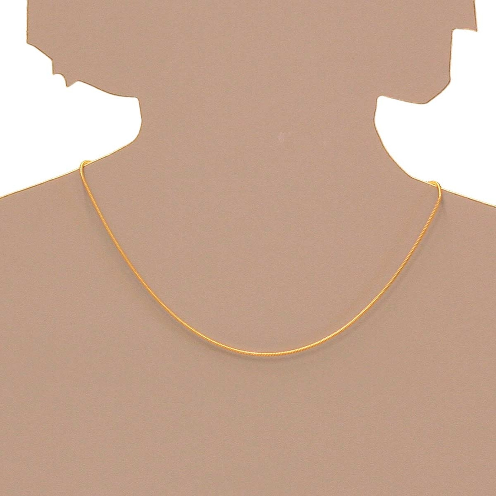 OSTSEE-SCHMUCK Snake Chain Necklace Gold 42cm 2