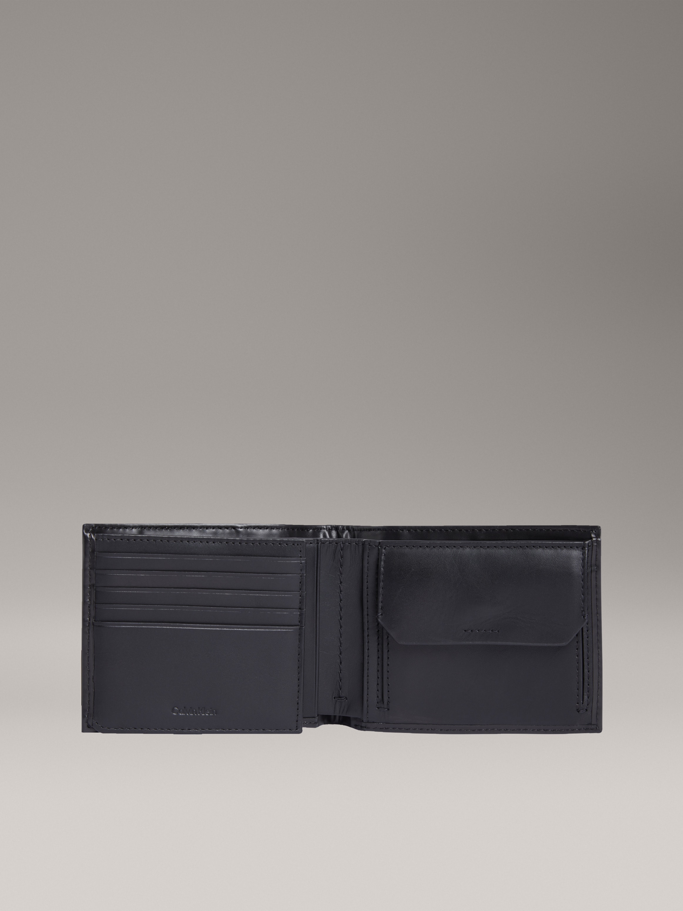 Calvin Klein Geldbörse »CK SMOOTH TRIFOLD W/ COIN«, Geldbeutel, Herren Portemonnaie mit Logo-Schriftzug