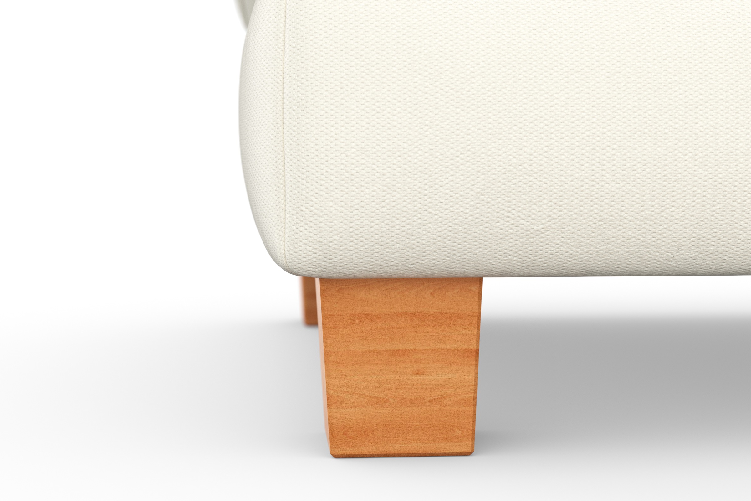 sit&more Polsterhocker »Dundee«, mit Klappfunktion, Federkern und hochwertigen Massivholzfüßen