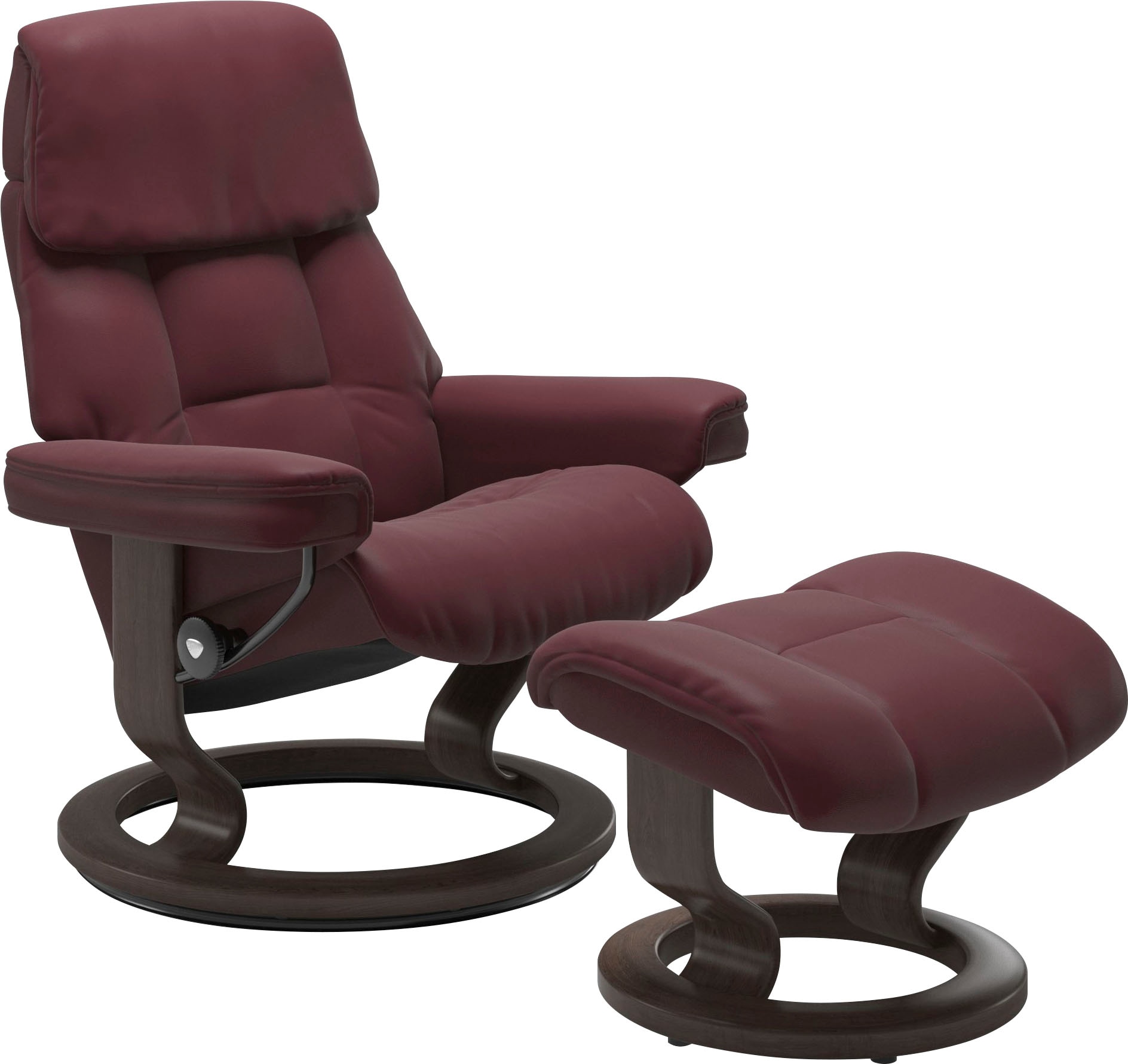 Stressless Relaxsessel "Ruby" mit Classic Base, Größe S, Gestell Eiche, Wenge, Braun & Schwarz