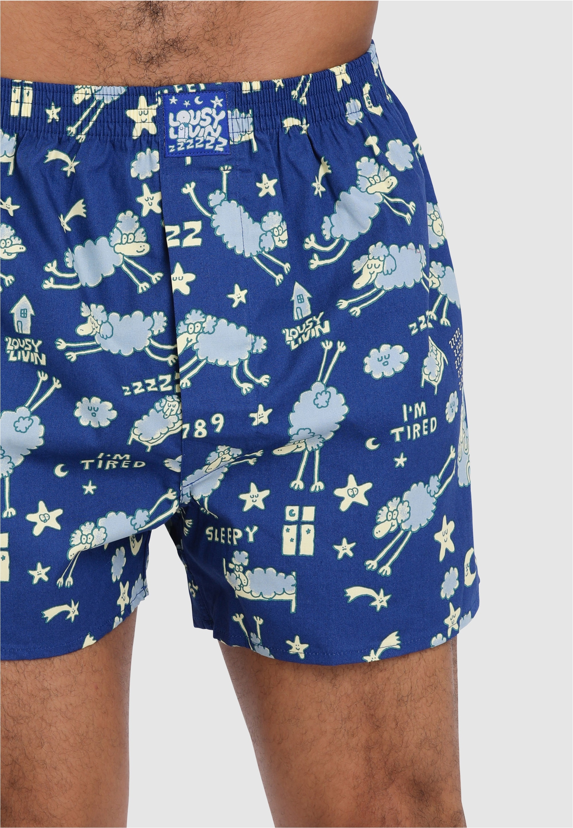 Lousy Livin Boxershorts »2Pack Boxershorts Sheep & Yoga«, mit lockerem Schnitt
