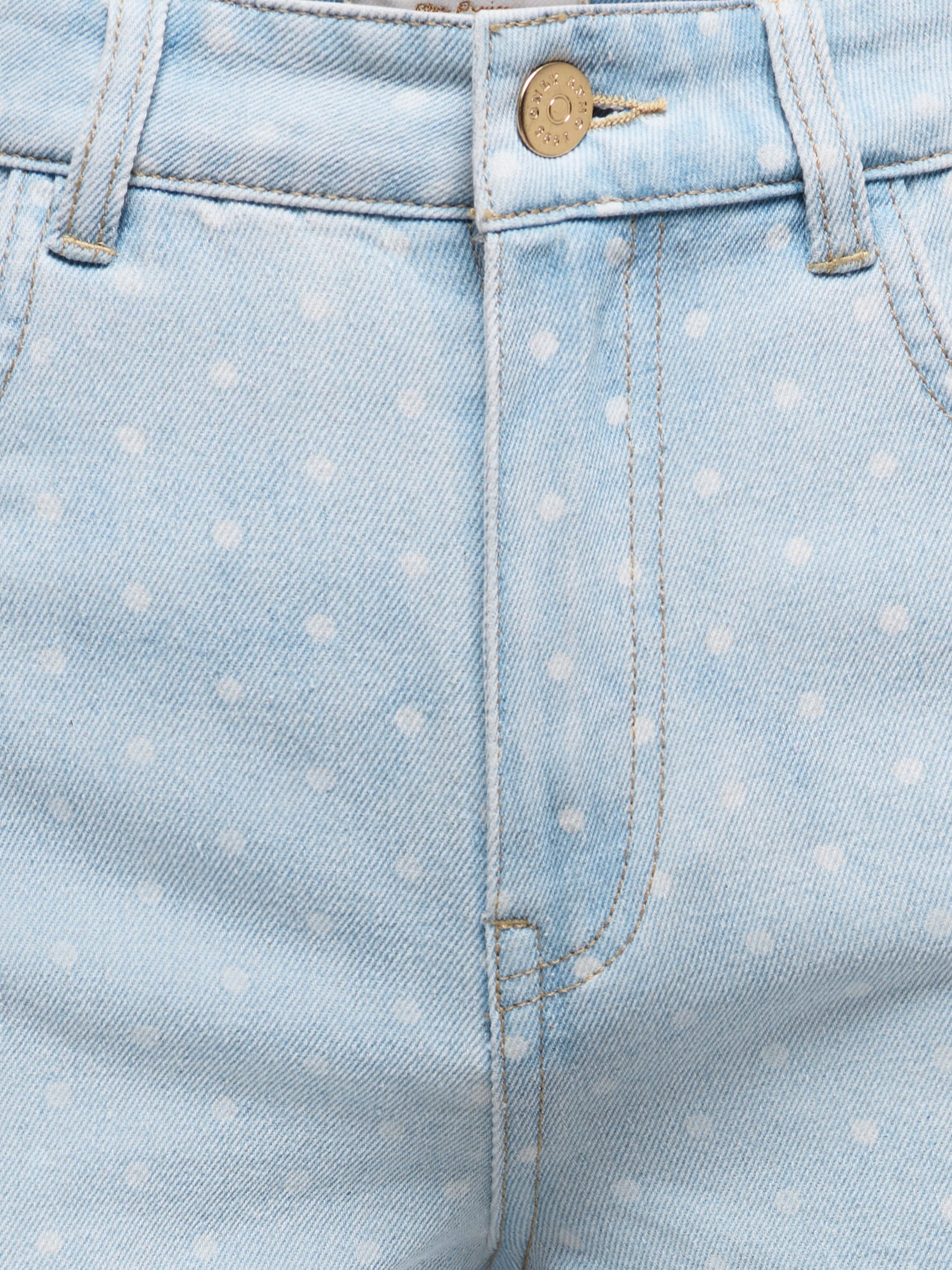 ONLY Jeansshorts »ONLROBYN HW DOT DNM SHORTS SIJI« Baumwolle, High Waist