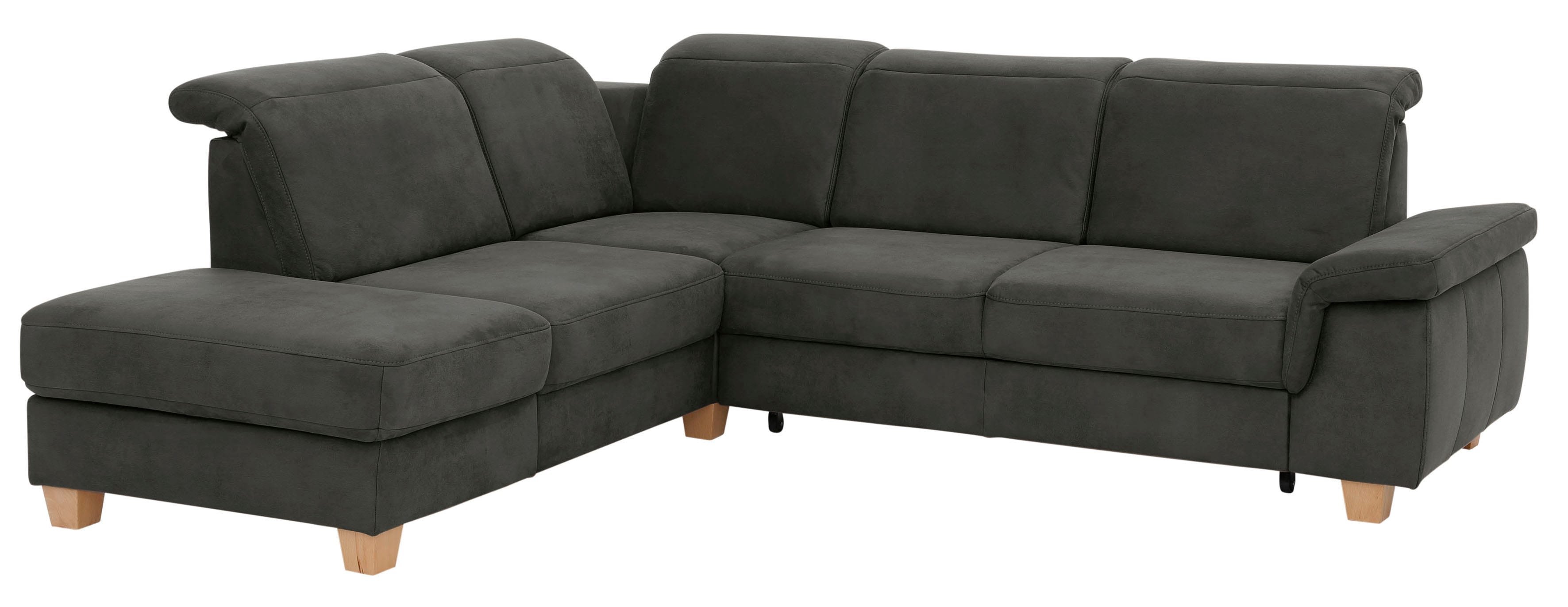 Home affaire Ecksofa "Dalia L-Form" mit Federkernpolsterung, wahlweise mit Schlaffunktion, Bettkasten