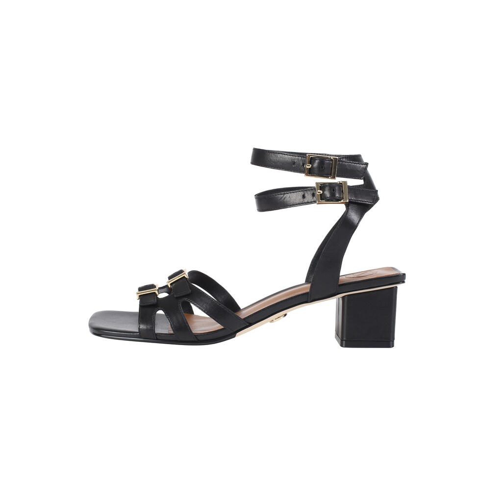 Schuhe Schuhtrends für Damen ekonika Sandale, aus hochwertigem Naturleder schwarz Schuhe Schuhtrends für Damen ekonika Sandale, aus hochwertigem Naturleder schwarz