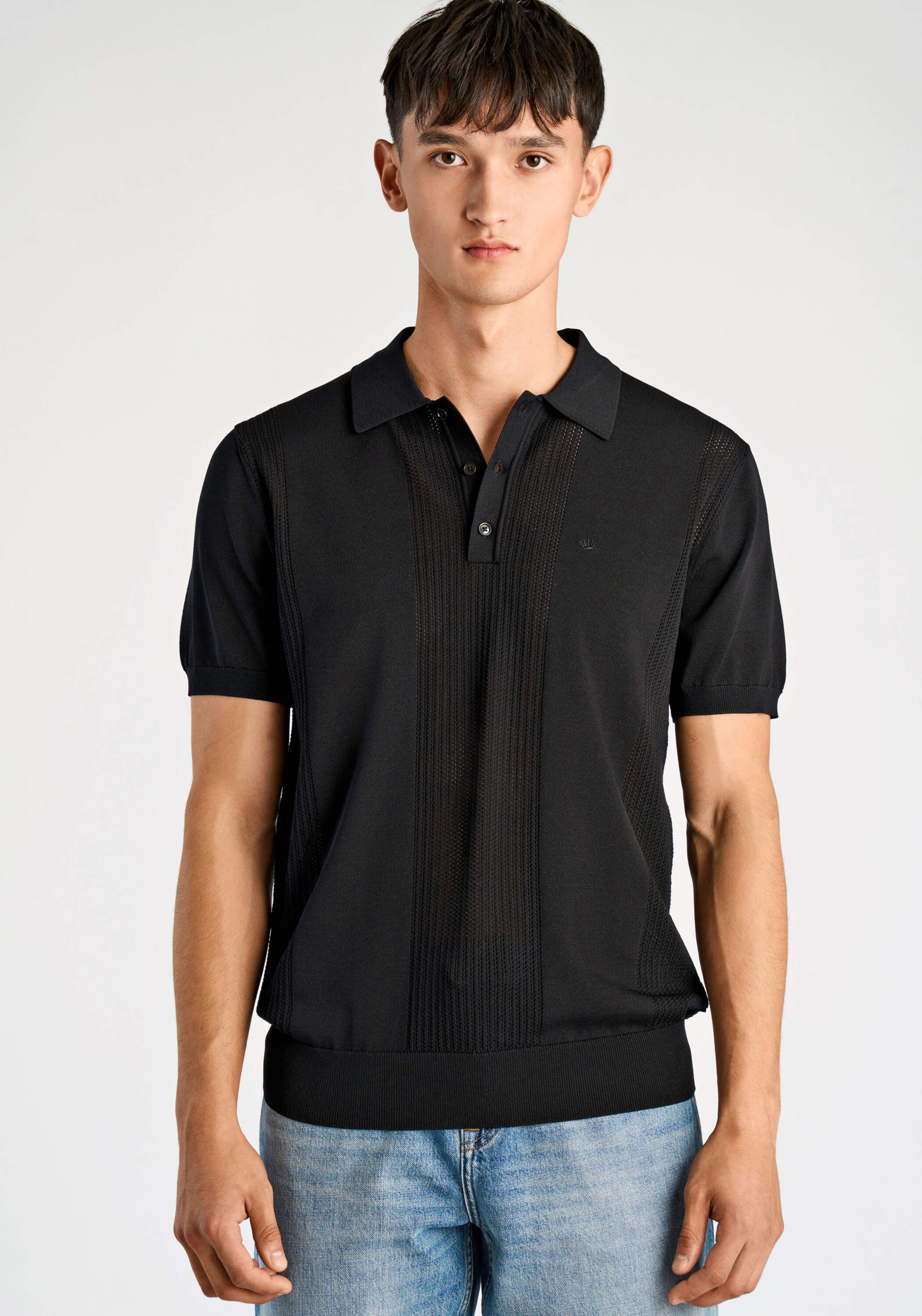 JUNK de LUXE Kurzarmpullover "Poloshirt Relaxed Fit" günstig online kaufen