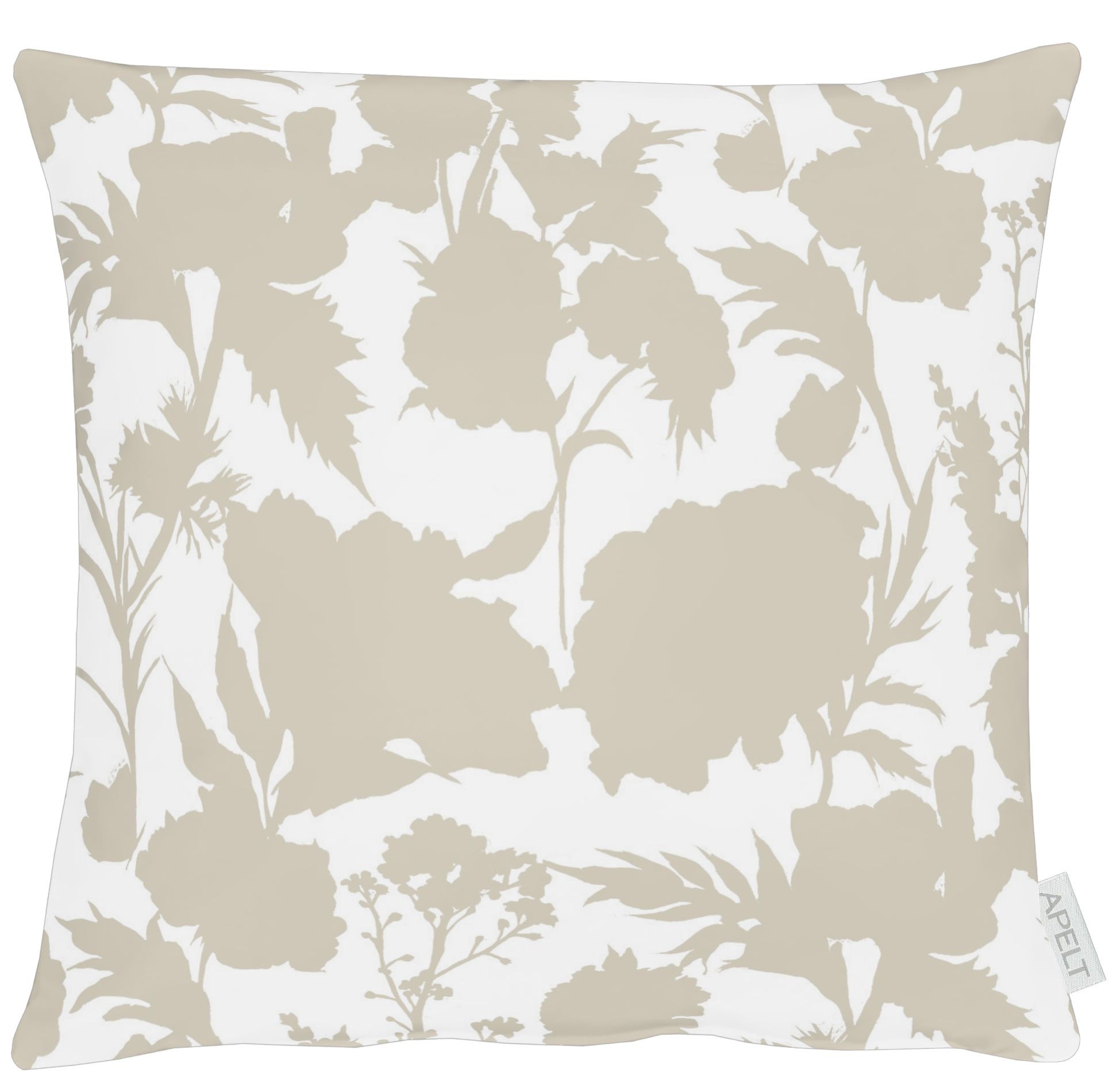 Dekokissen APELT, B:39cm H:10cm L:39cmnatur, bedruckt, Obermaterial: 75% Baumwolle, 25% Polyester. Füllung: 100% Polyester,