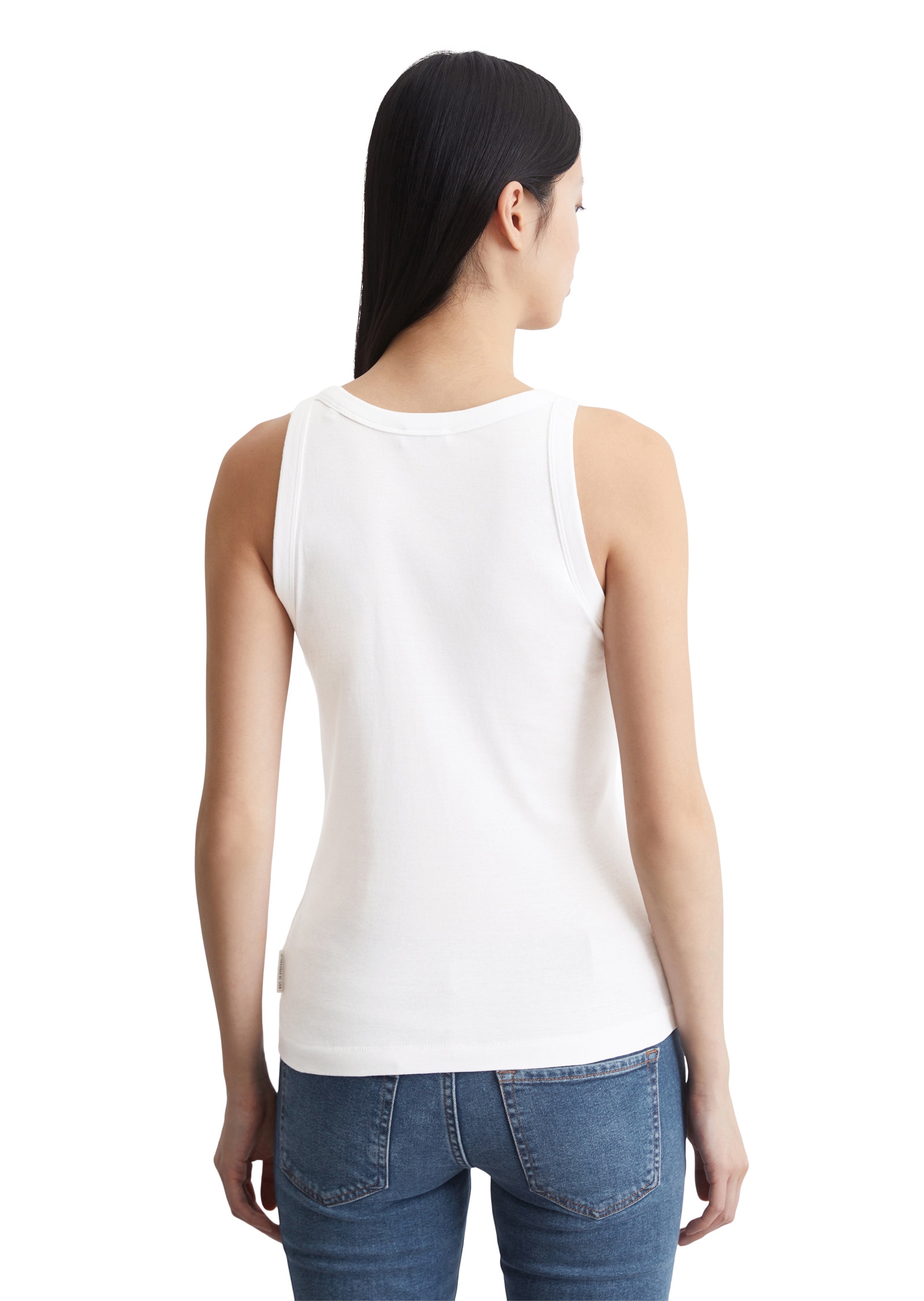 Marc O'Polo T-Shirt »aus Rippjersey«
