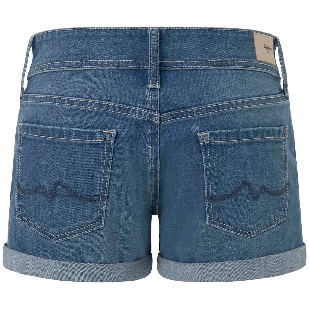 Pepe Jeans Jeansshorts, mit Umschlagsaum