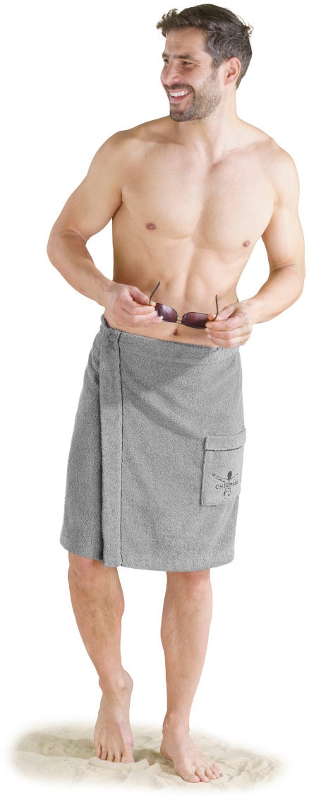 Chiemsee Kilt "Chiemsee Herren Saunakilt Venice, ideal für Sauna & Spa", (1 St.), Logostickerei auf der Tasche