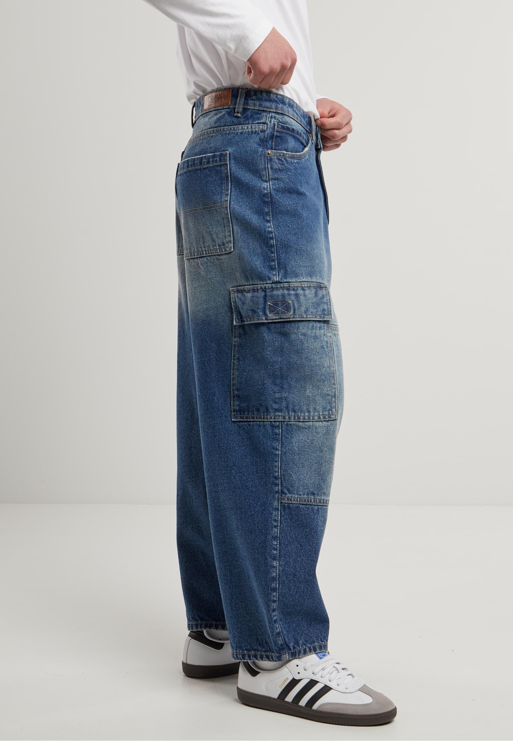 URBAN CLASSICS Bequeme Jeans »Urban Classics Tapered Heavy Ounce Baggy Cargo Jeans«
