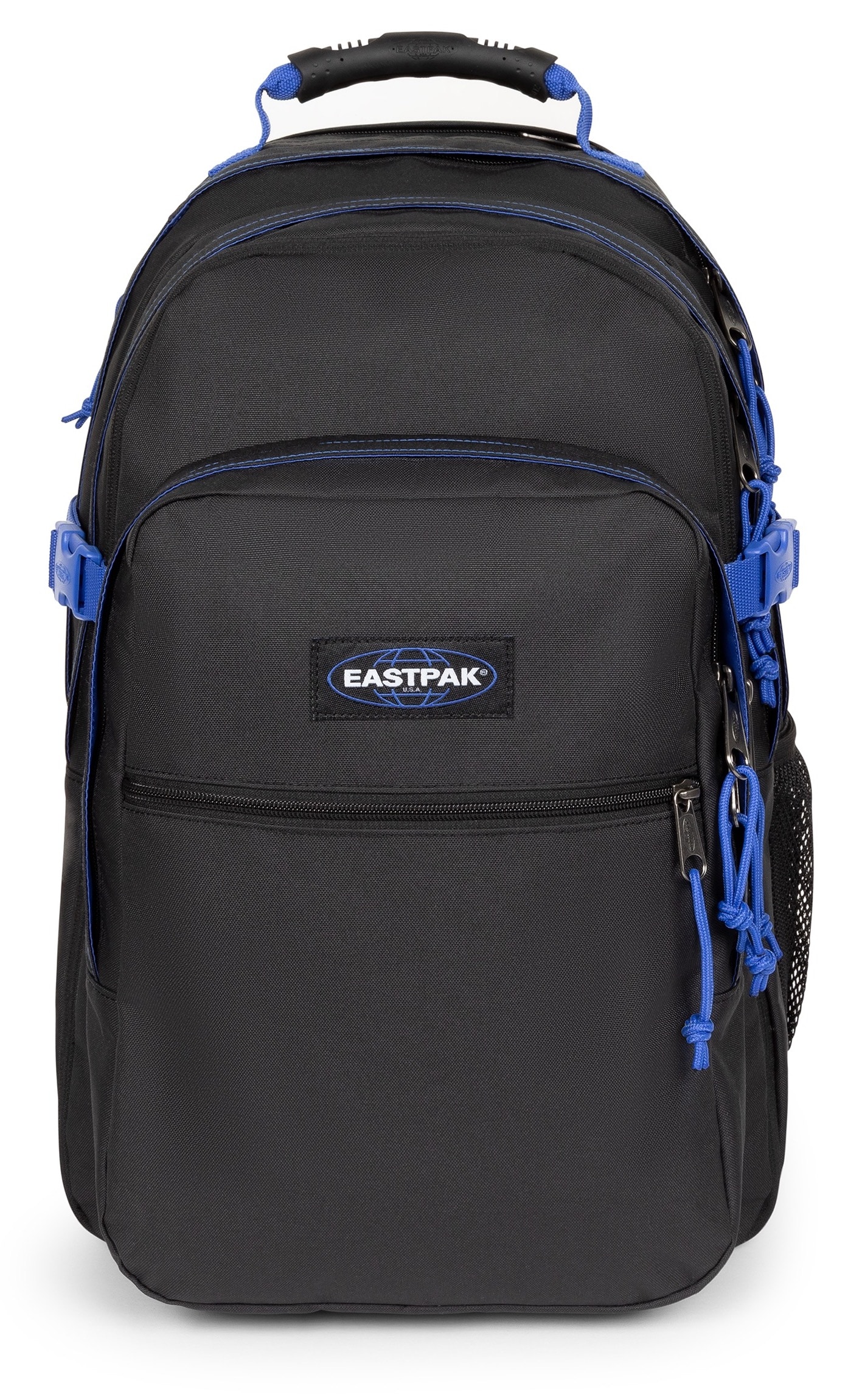 Eastpak Freizeitrucksack "TUTOR Kontrast Black Blue" Schulrucksack mit seitlichem Laptopfach