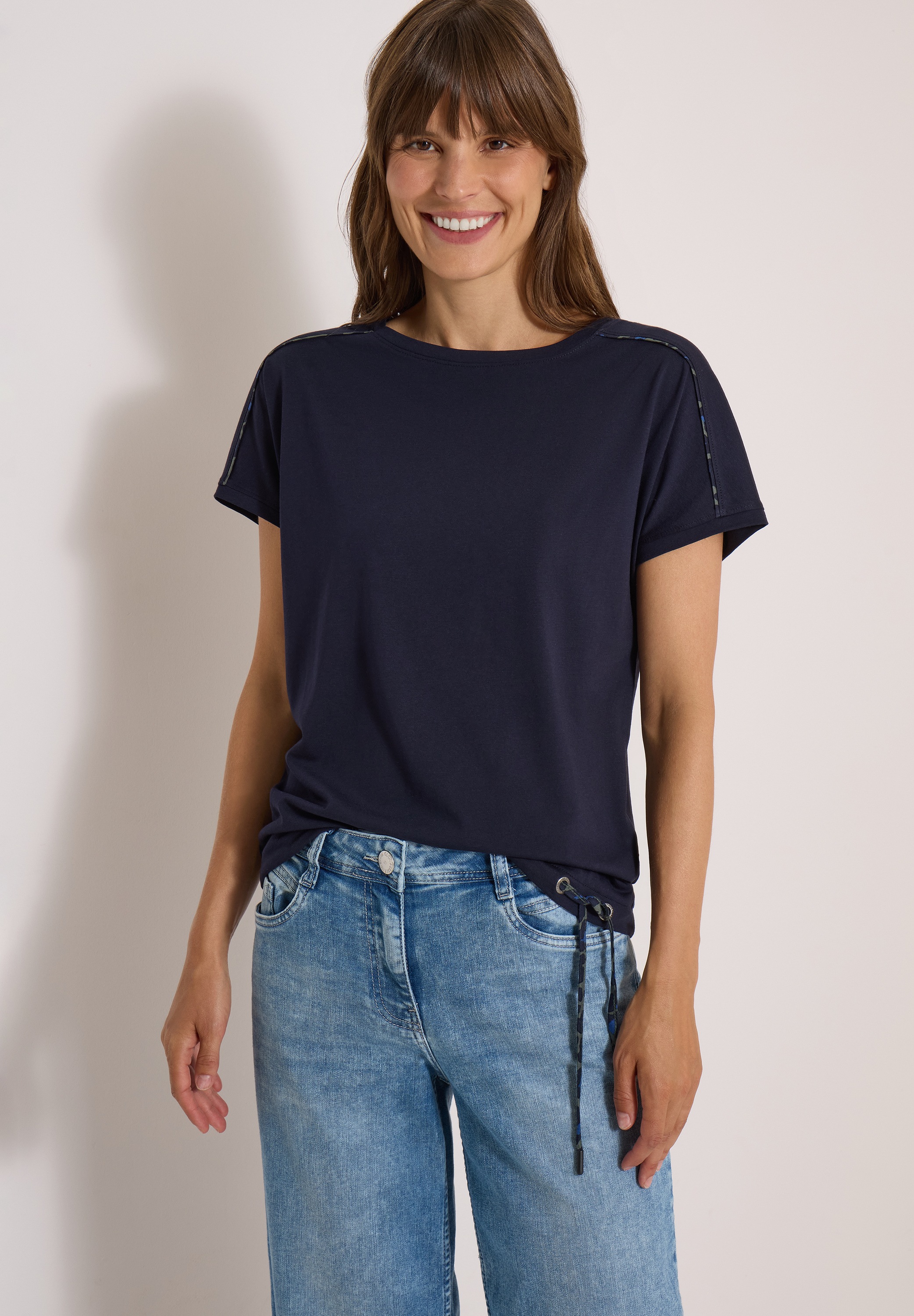 Cecil T-Shirt im soften Baumwoll-Mix