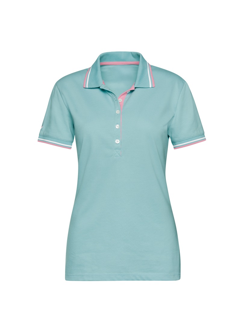 Trigema Poloshirt "TRIGEMA Slim Fit Poloshirt mit kontrastfarbigen Akzenten günstig online kaufen