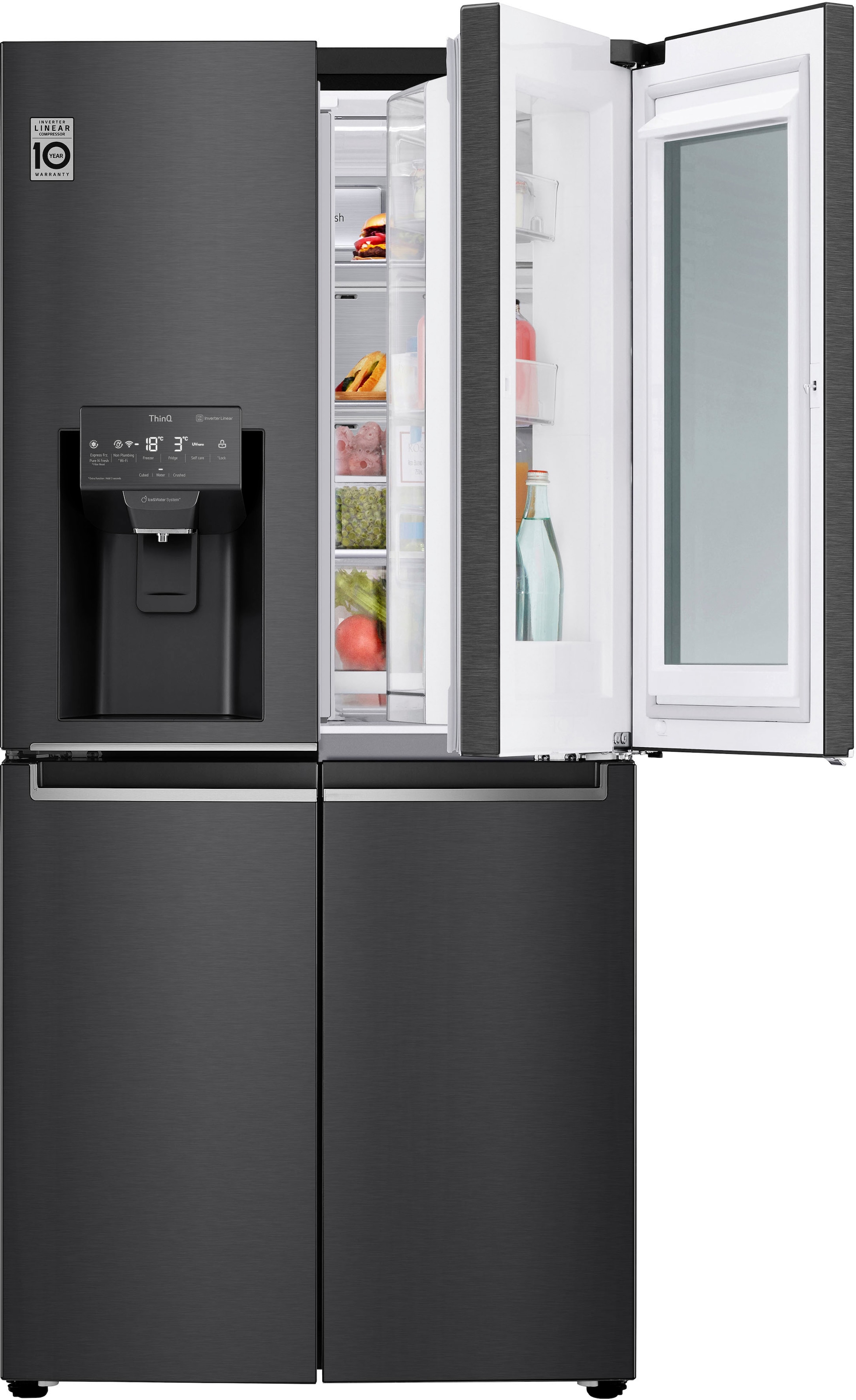 LG Multi Door, GMX844MCBF, 178,7 cm hoch, 83,5 cm breit, InstaView™