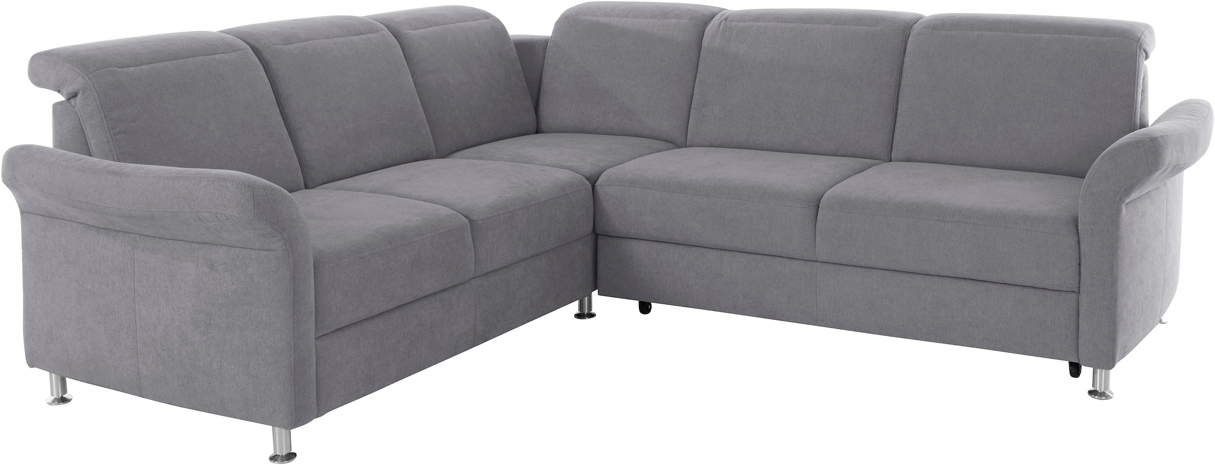 sit&more Ecksofa »Darwin L-Form«, inklusive Federkern, wahlweise mit Kopfteilverstellung, Bettfunktion
