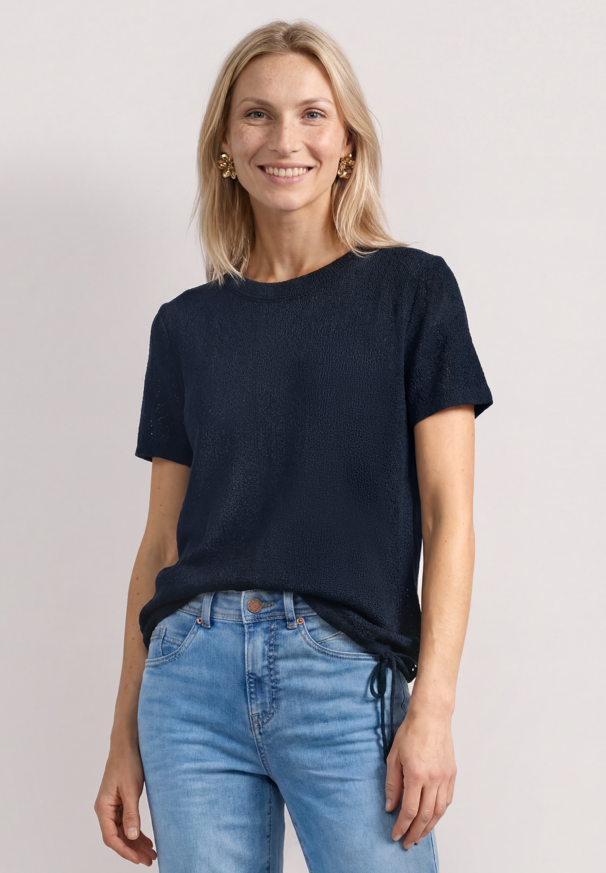STREET ONE T-Shirt mit Rundhalsausschnitt