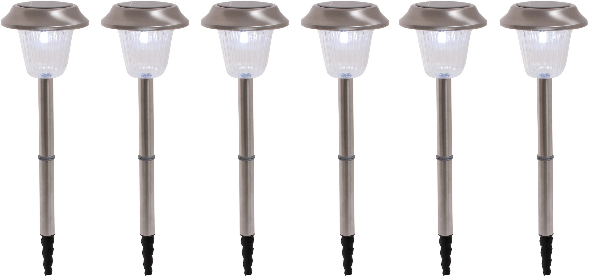 LED Gartenleuchte, 6er-Set LED Außenleuchte mit Erdspieß