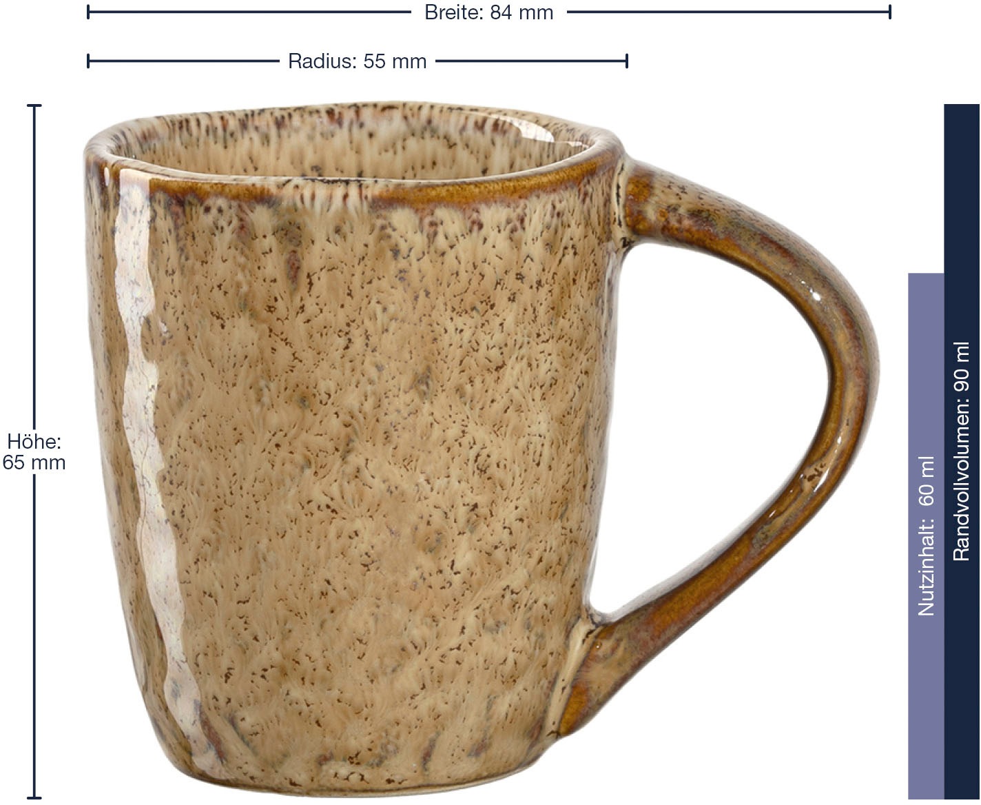 LEONARDO Espressotasse »MATERA« 90 ml, 4-teilig