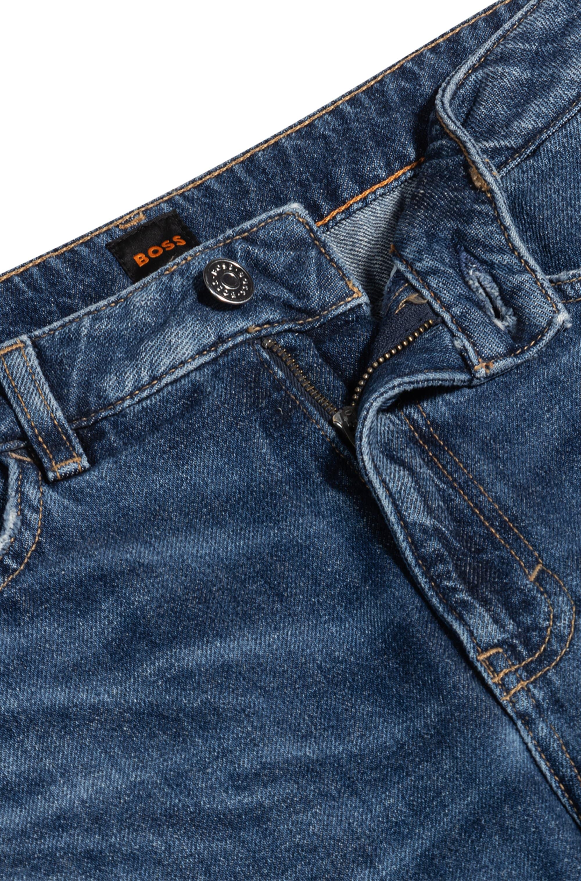 BOSS ORANGE Weite Jeans »Baloon High Rise Premium Damenmode«, (BOSS ORANGE DENIM), mit BOSS-Badge