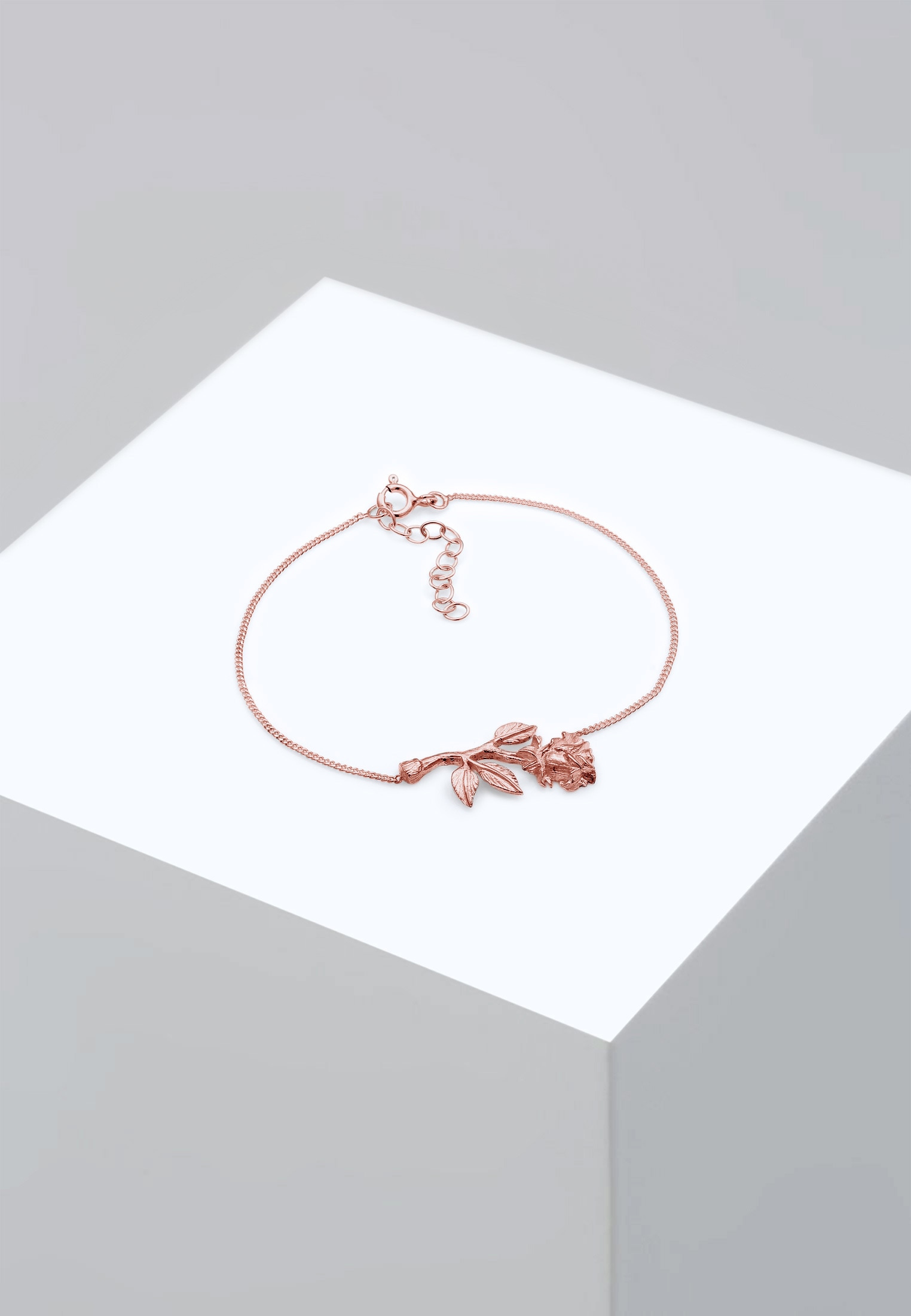 Elli Armband »Armband Rosen-Anhänger 925 Sterling Silber«
