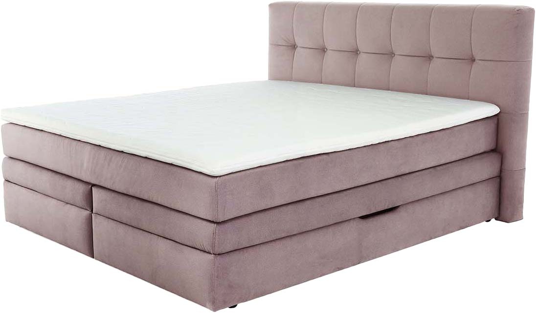 Jockenhöfer Gruppe Boxspringbett "Amy" mit Bettkasten und Kaltschaum-Topper günstig online kaufen