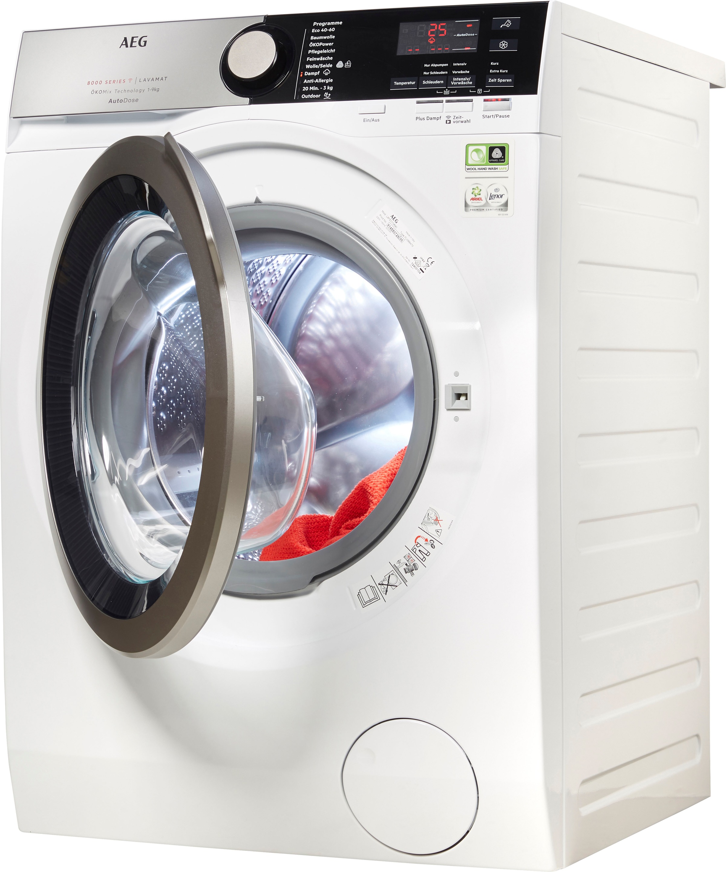 | Waschmaschine, AEG 1600 9 BAUR kg, L8FED70690, U/min