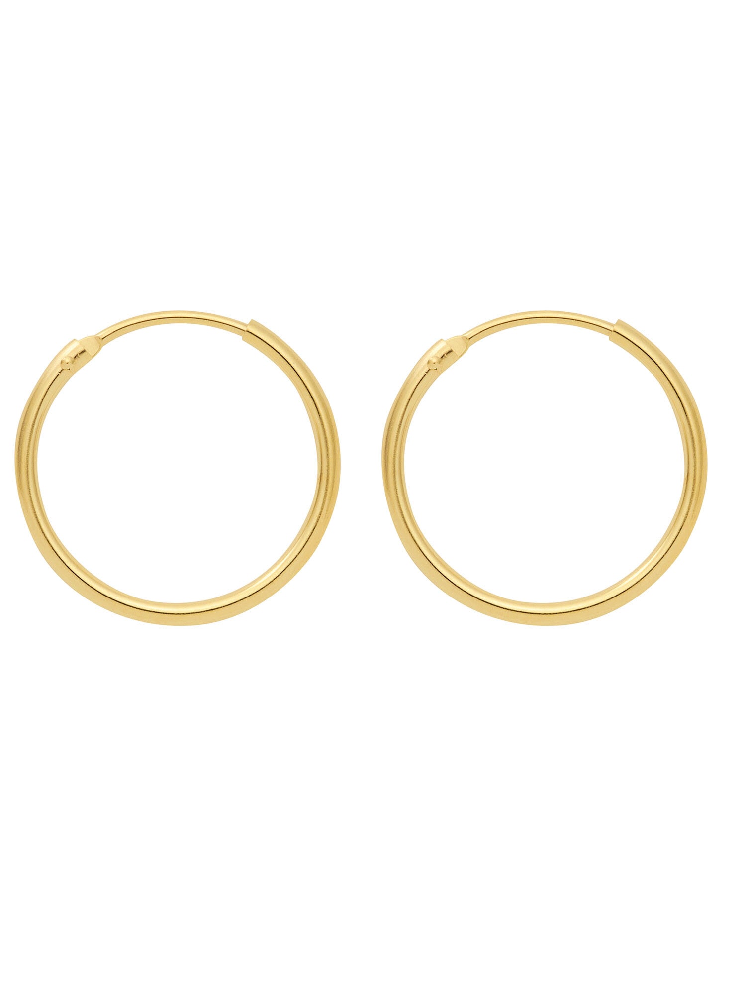 Paar Ohrhänger »333 Gold Ohrringe Creolen Ø 13 mm«, Goldschmuck für Damen