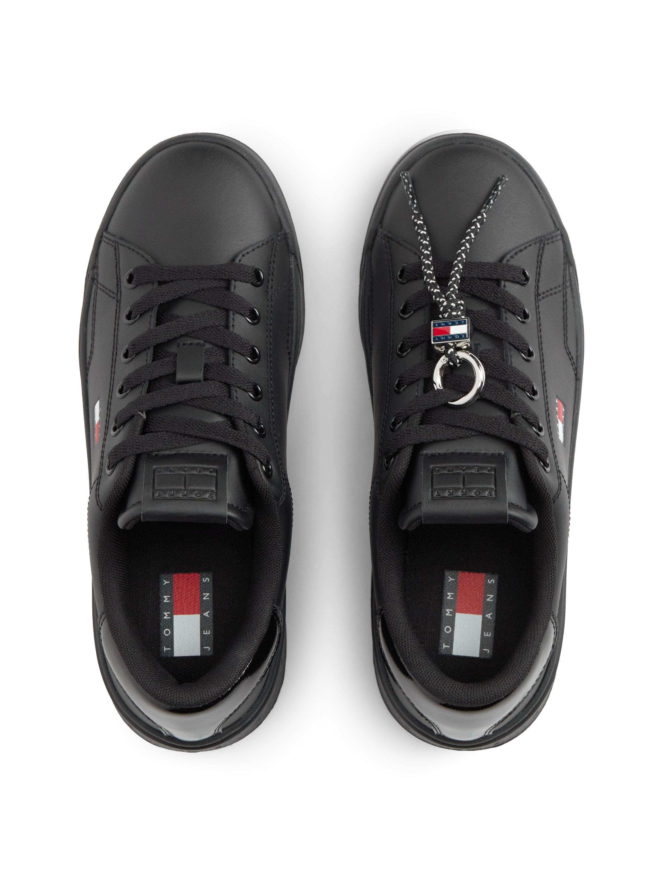 Tommy Jeans Plateausneaker »TJW LOGO SNEAKER«  Schnürer, Freizeitschuh, Halbschuh mit Label Flagge