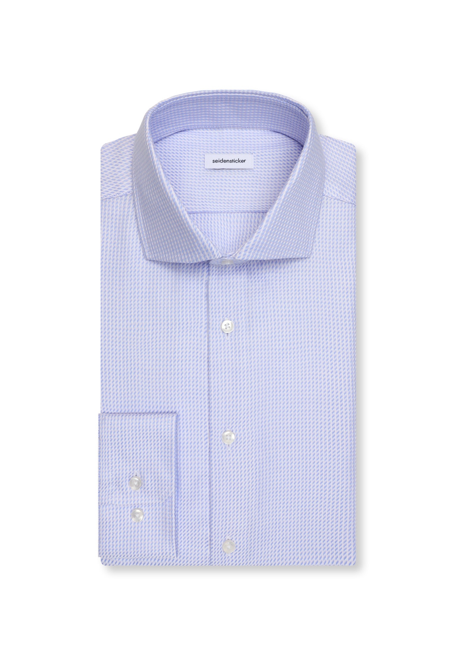 seidensticker Businesshemd »Schwarze Rose« Shaped 1/1 Kentkragen Struktur