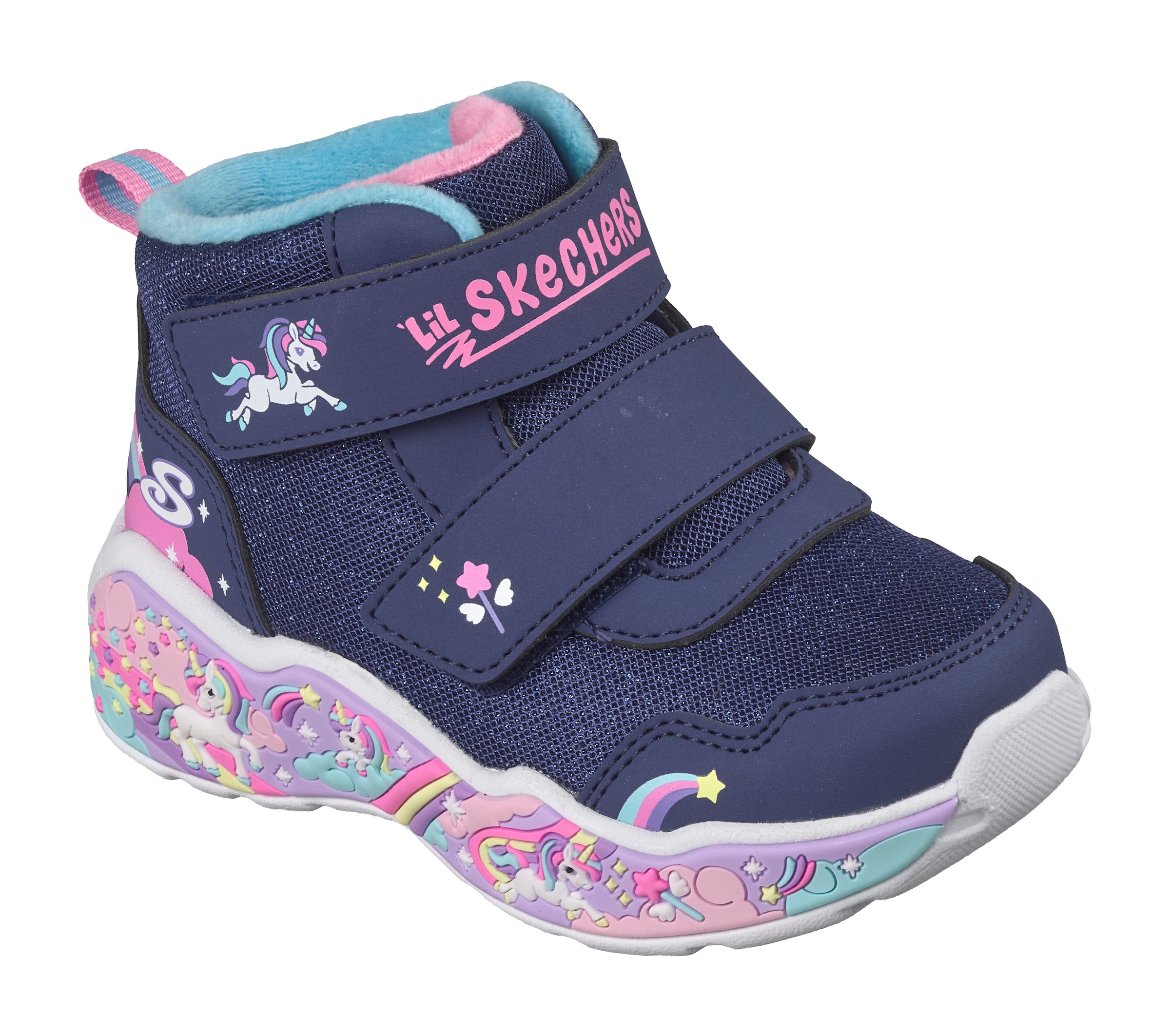 Skechers Winterstiefel »PLAY SCENE«  Klettstiefel, Winterboots mit Warmfutter, Größenschablone zum Download