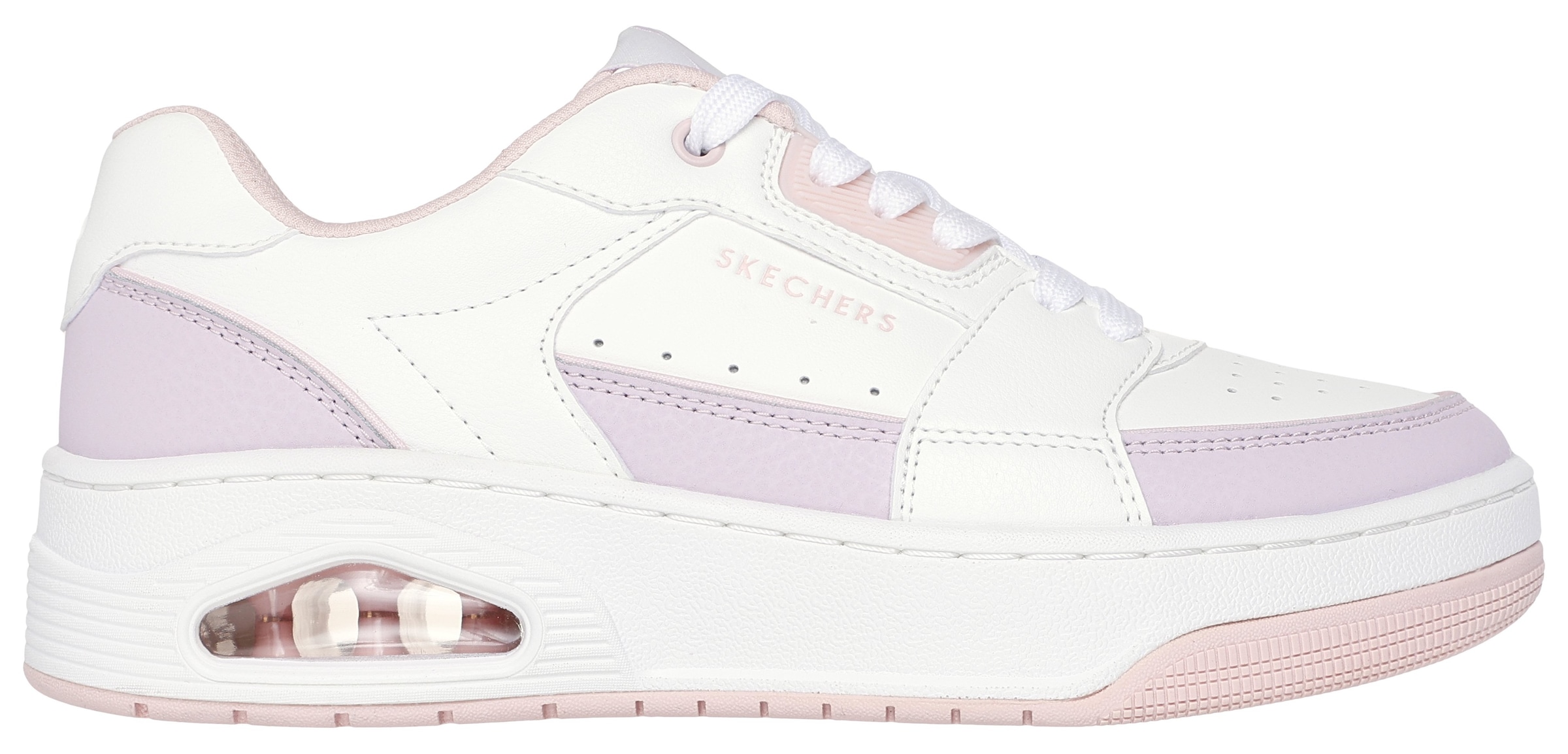 Skechers Sneaker »UNO COURT-COURTED STYLE«, Skater Schuh, Retro Sneaker mit Memory Foam