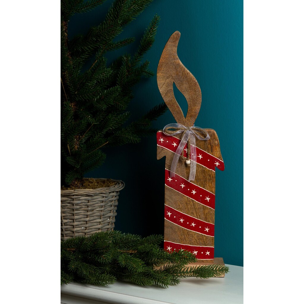 Myflair Möbel & Accessoires Weihnachtsfigur »Kerze, Weihnachtsdeko«