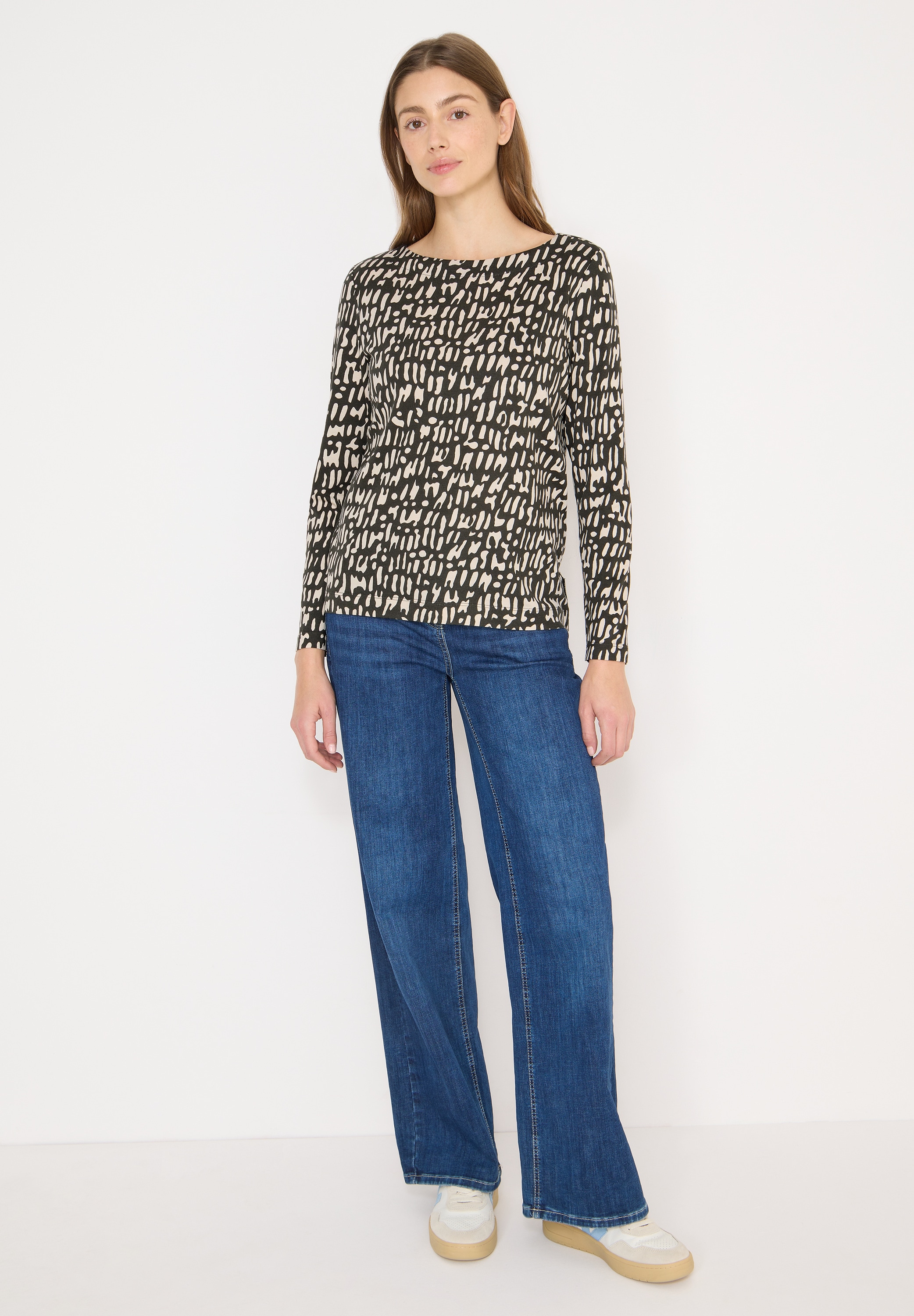 Cecil Langarmshirt mit grafischem Muster