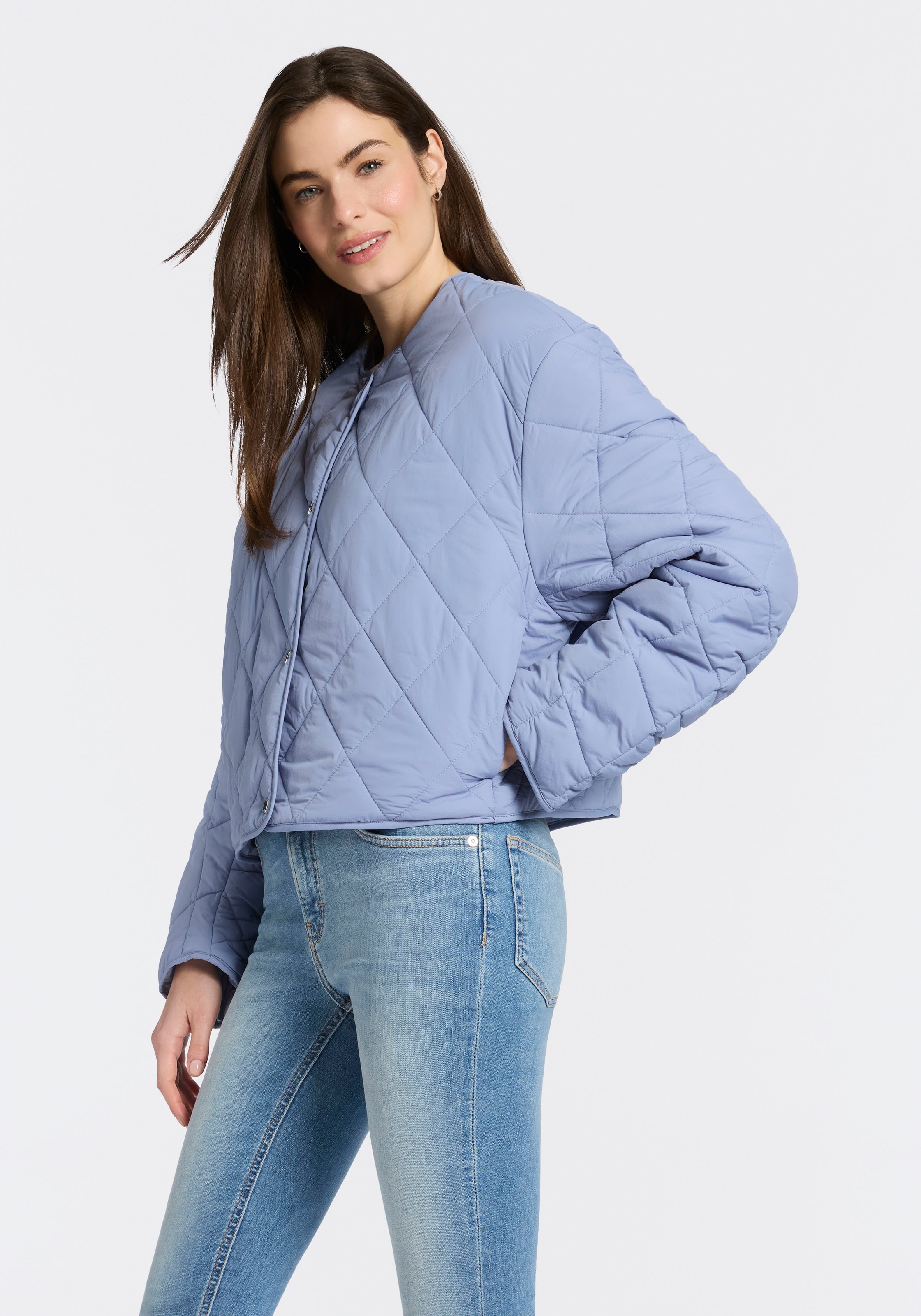 BOSS ORANGE Steppjacke "Paressa Premium Damenmode" Übergangsjacke mit Raffu günstig online kaufen