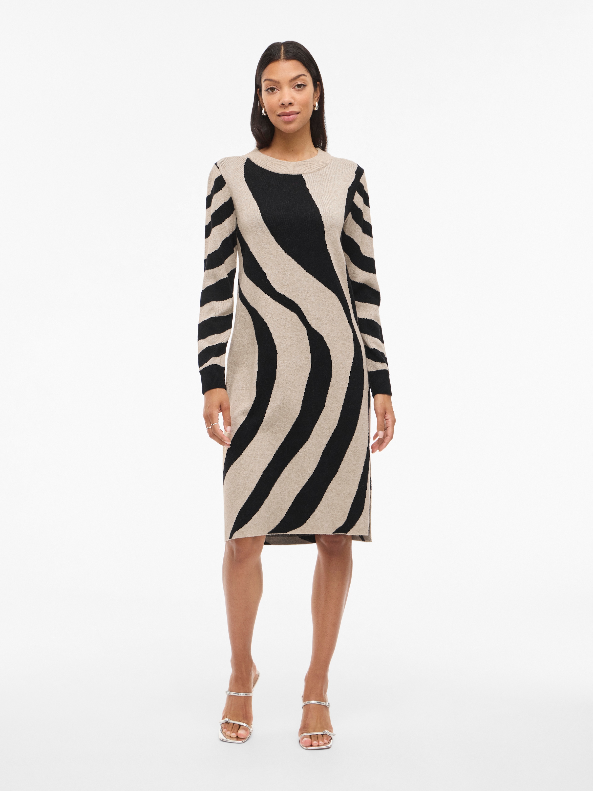 Vila Midikleid »VITIF CREWNECK KNIT MIDI DRESS- NOOS« Sommerkleid,