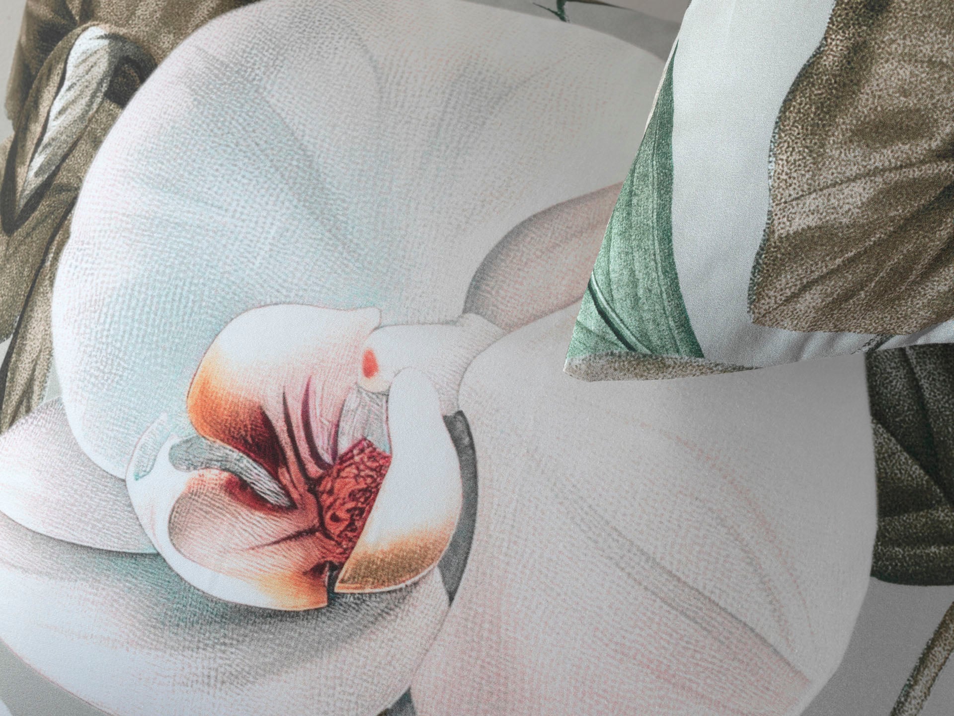 Heckett & Lane Bettwäsche »Botanico«, Blätter Design, hochwertiges Mako-Satin, Bettwäsche ab 135x200 cm.